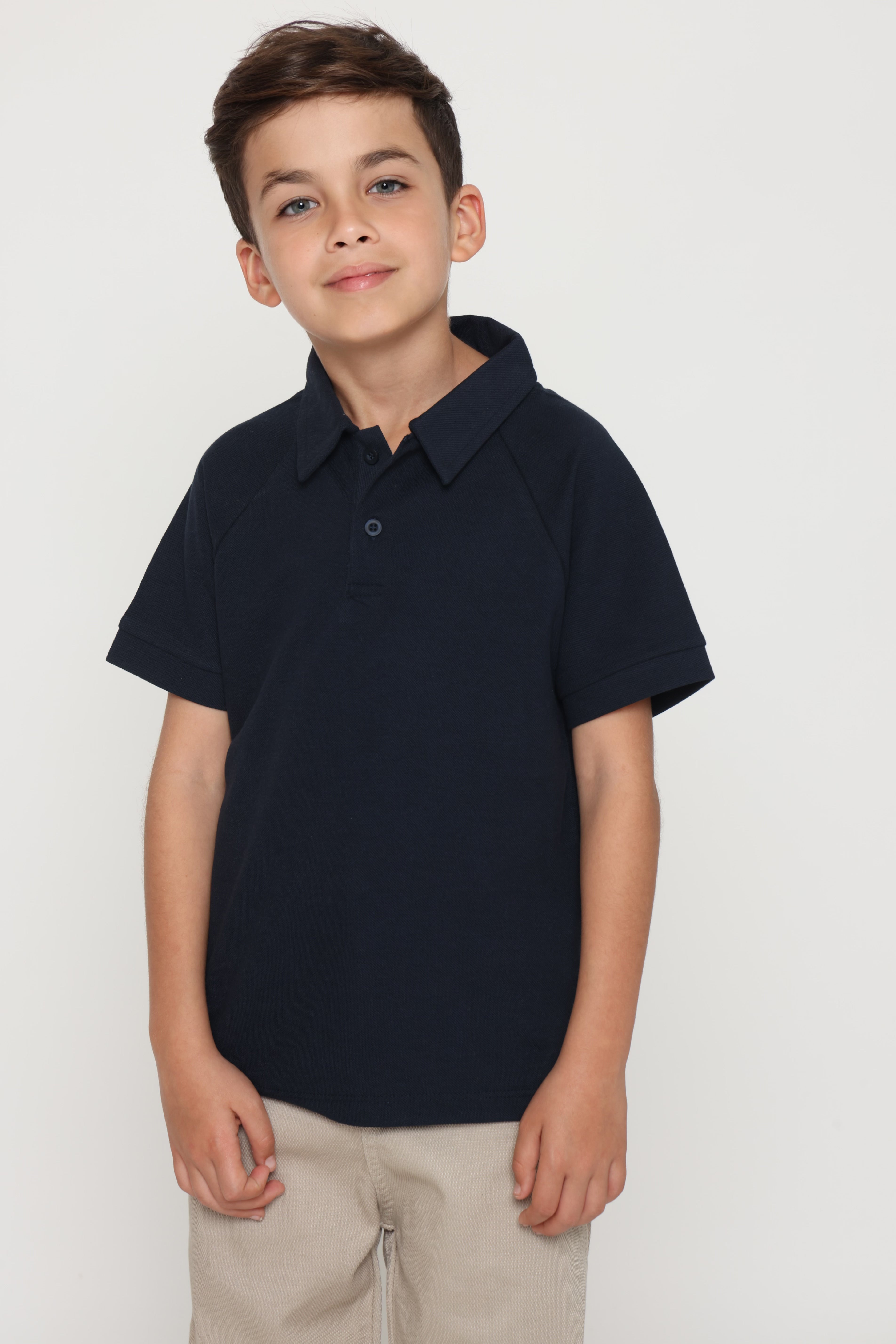 טי-שרט פולו -כחול כהה