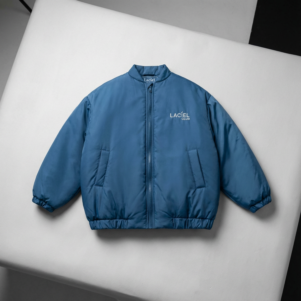 מעיל פרימיום LACIEL- גזרת בומבר - כחול
