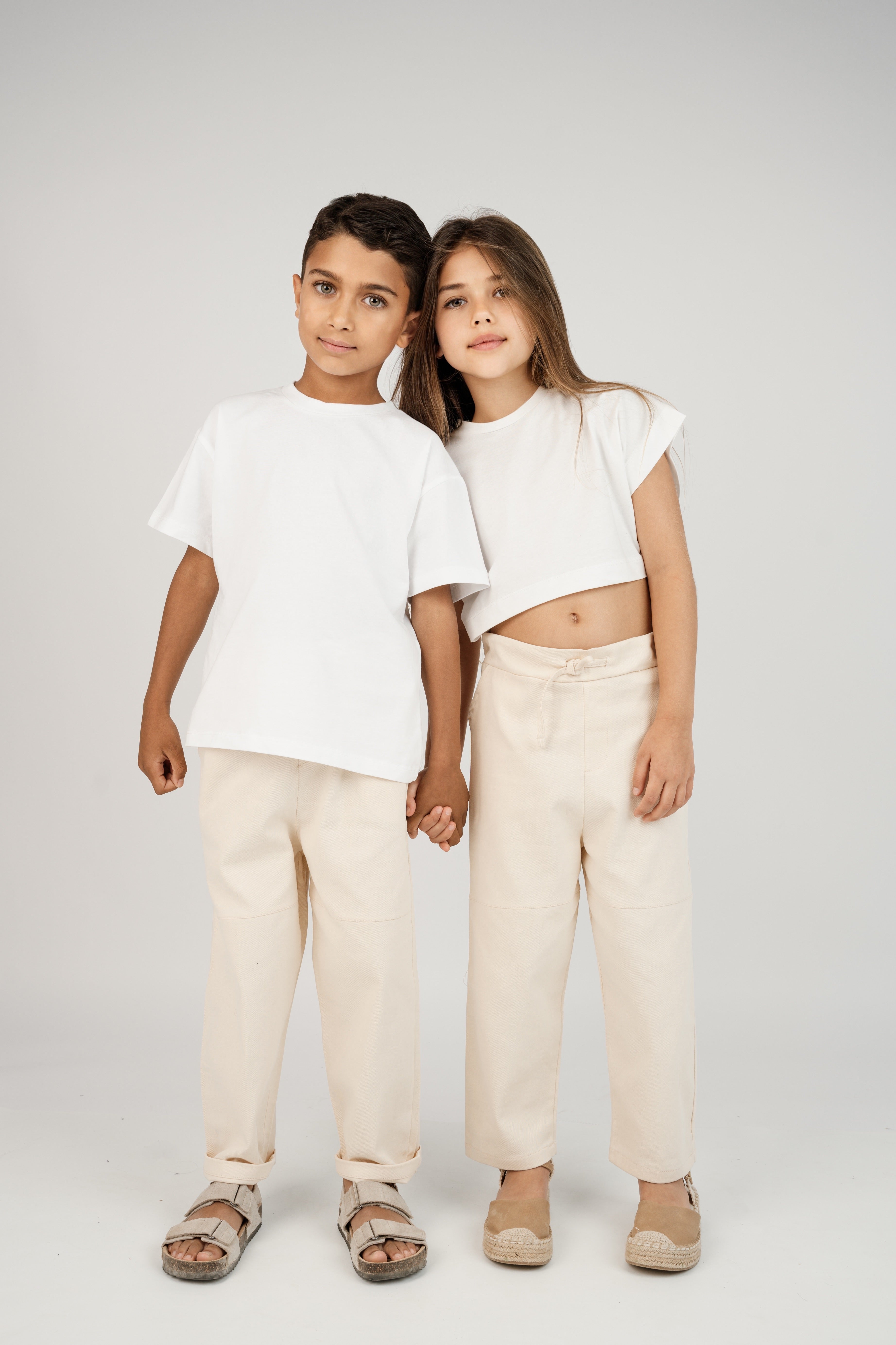 מכנס slim יוניסקס - בז