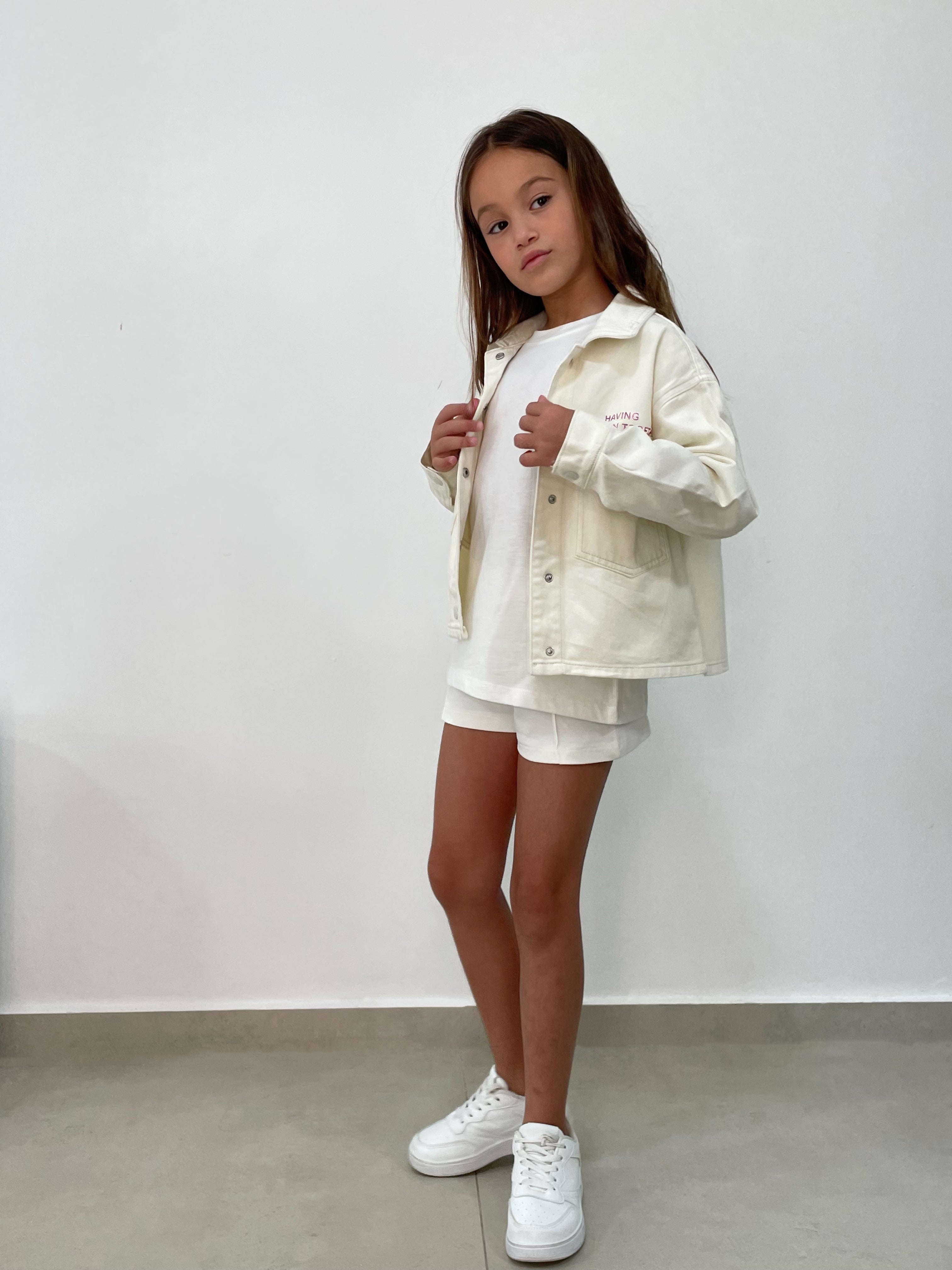 גקט DENIM אוברסייז לילדה