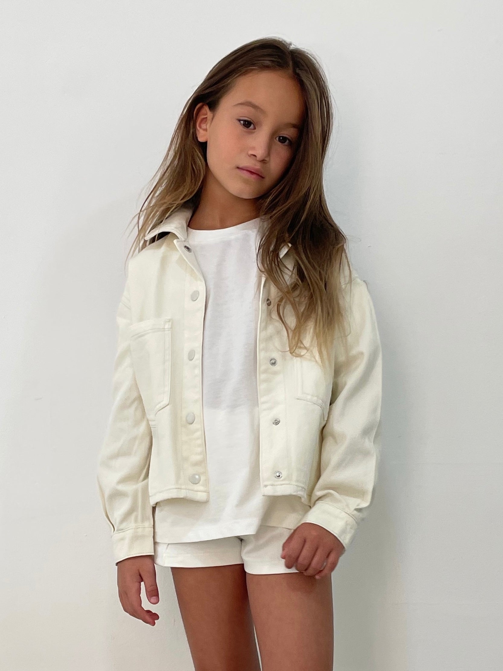 גקט DENIM אוברסייז לילדה