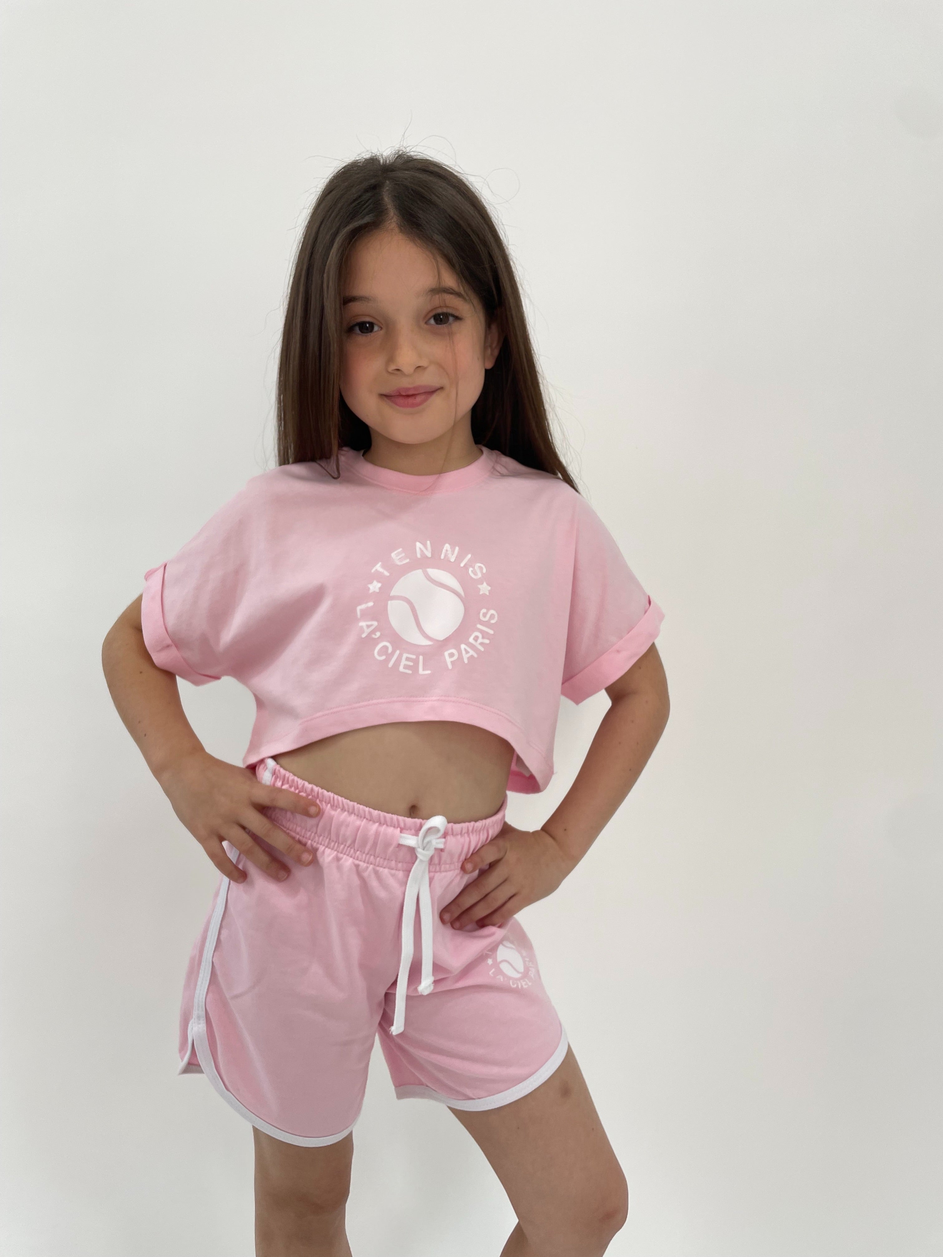 חליפה טניס בצבע - ורוד