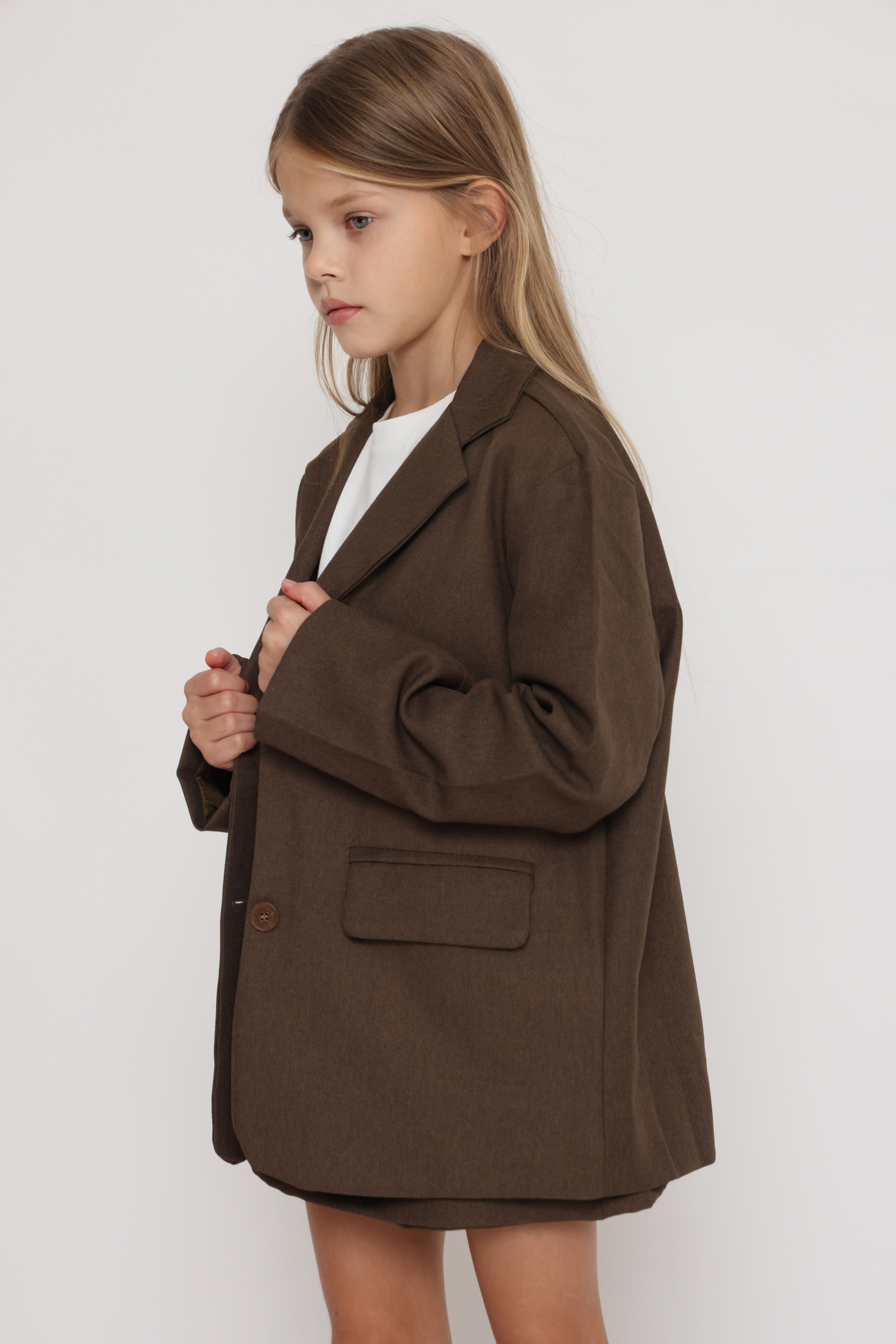 חצאית מכנס בגוון חום