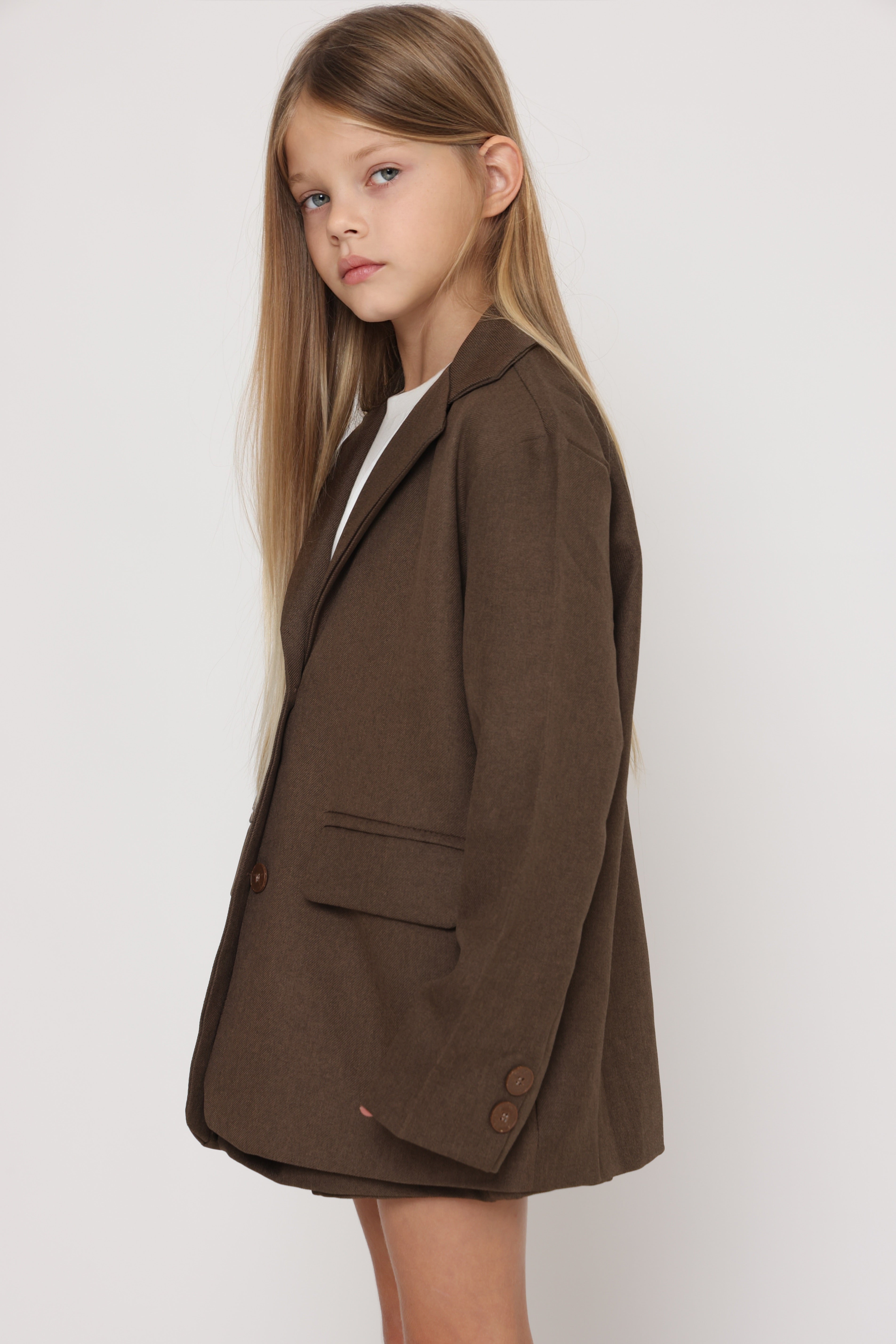 חצאית מכנס בגוון חום