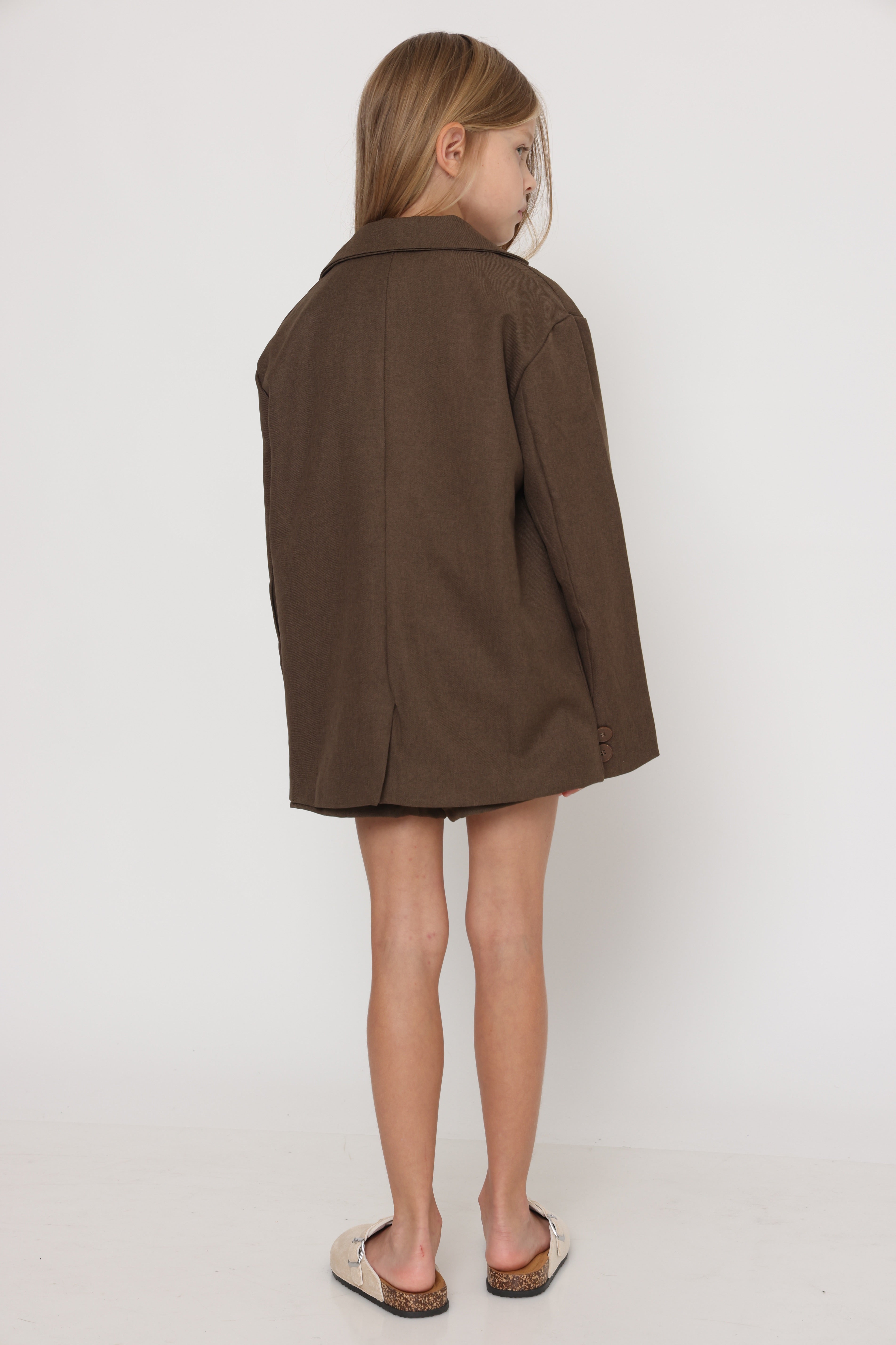 חצאית מכנס בגוון חום