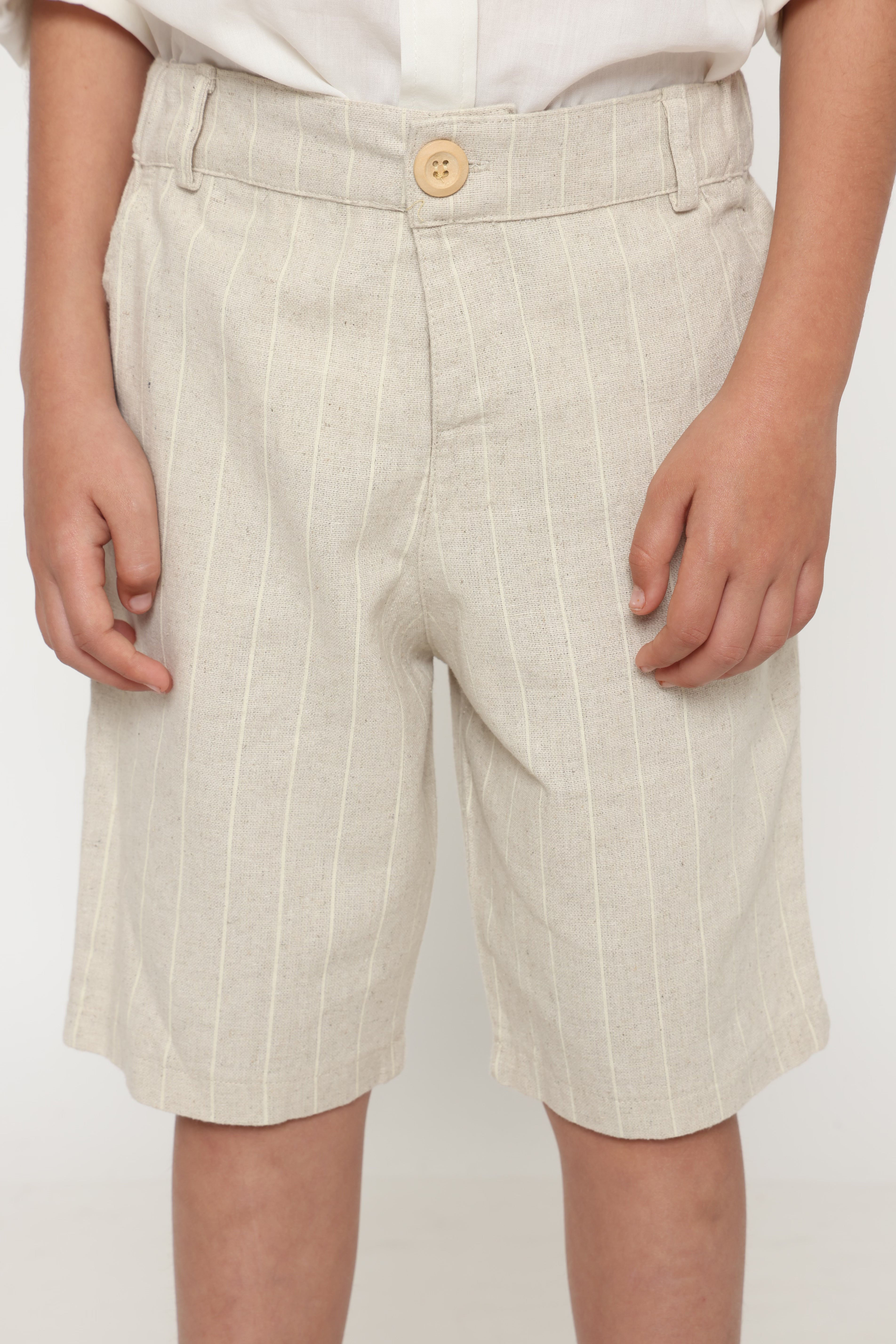 מכנס פשתן פסים