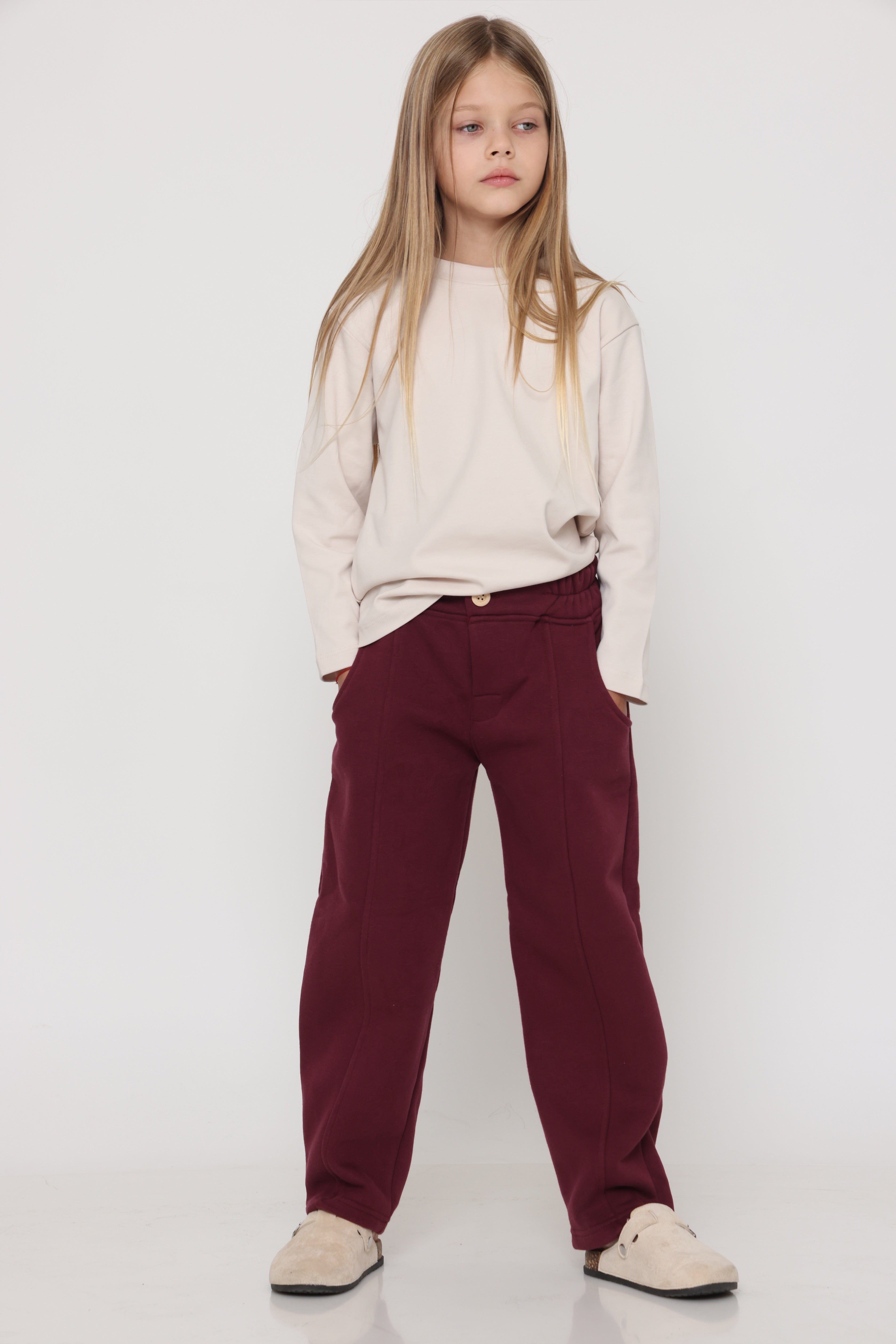 מכנס ספורט אלגנט יוניסקס בורדו