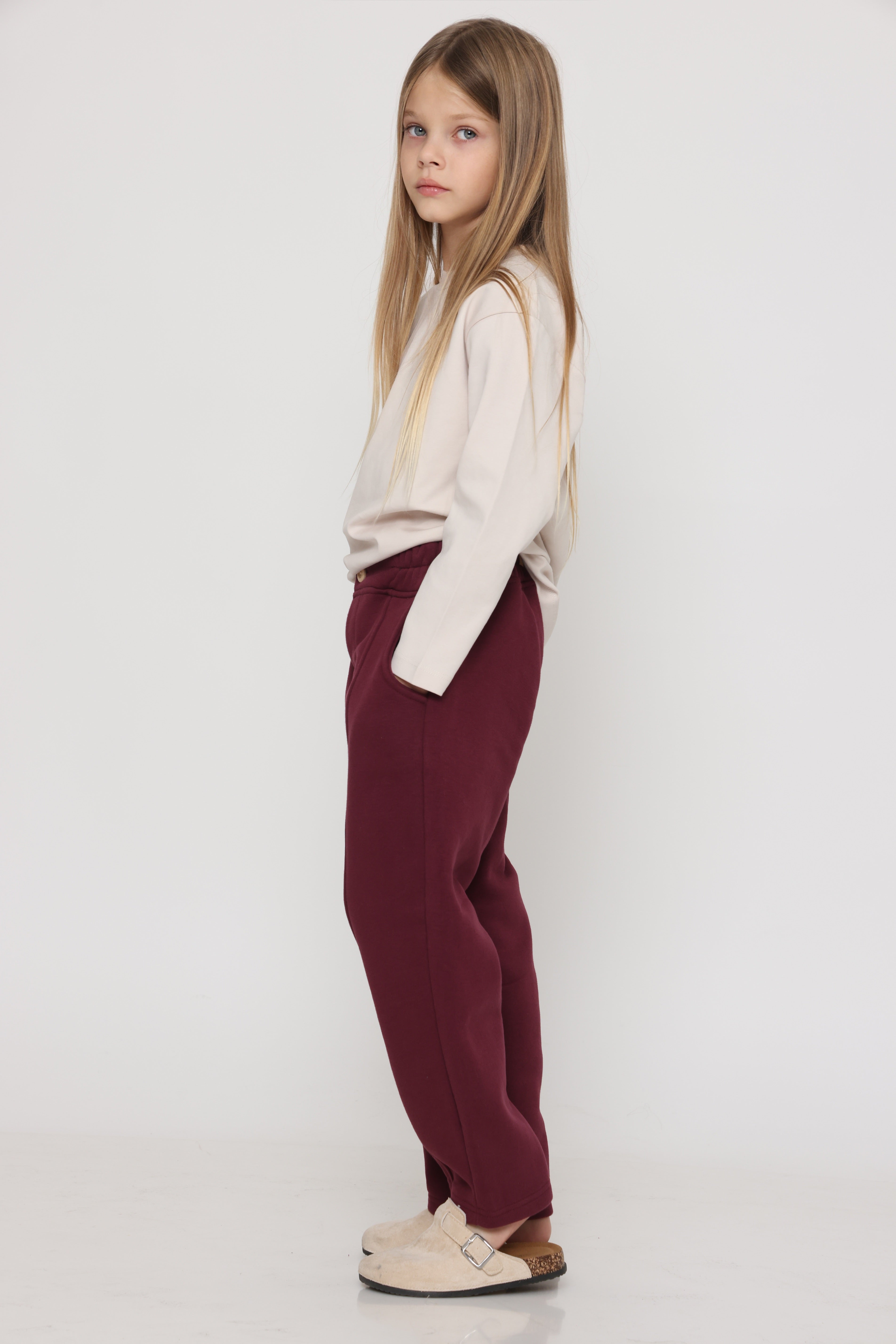 מכנס ספורט אלגנט יוניסקס בורדו