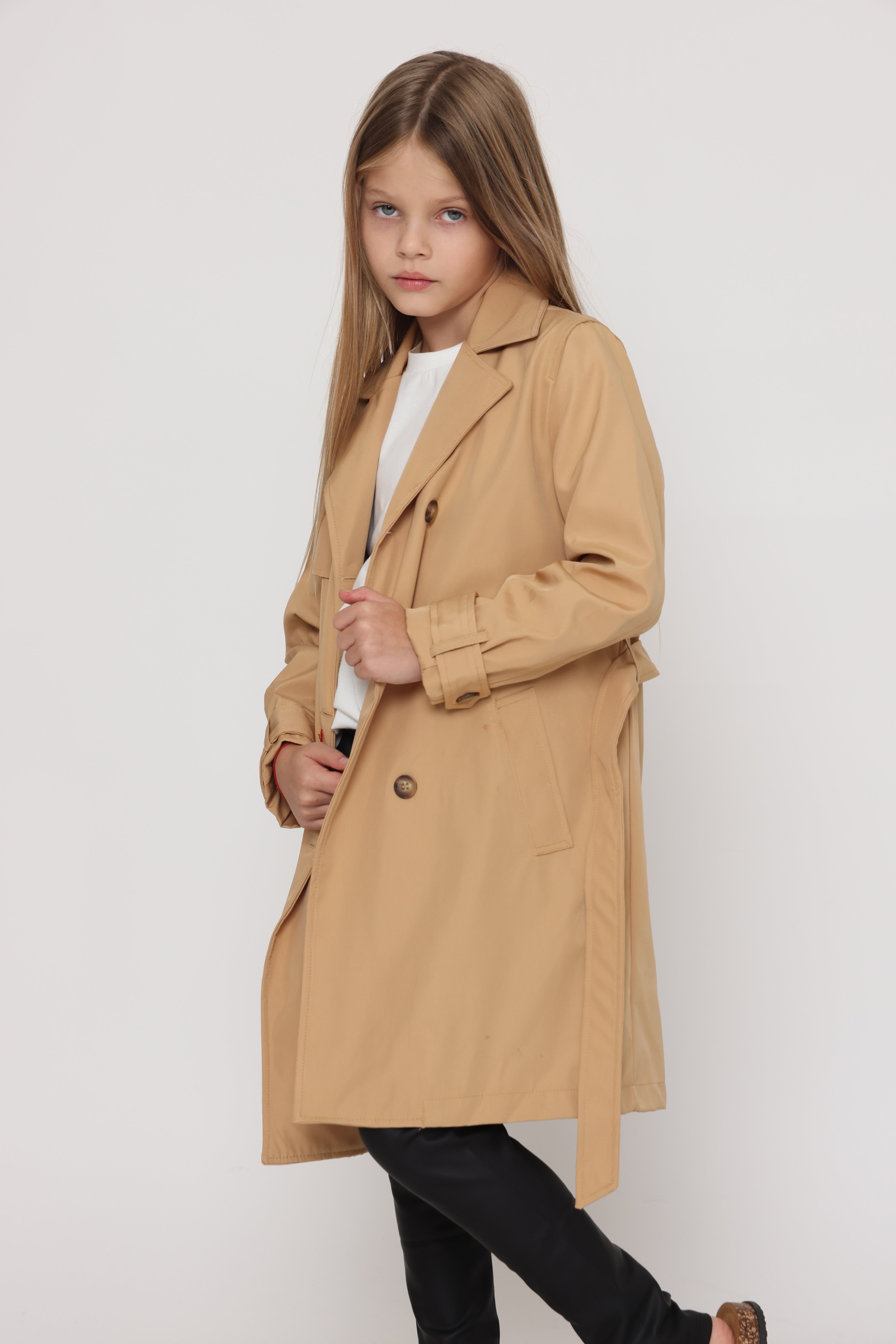 מעיל טרנץ קלאסי לילדות
