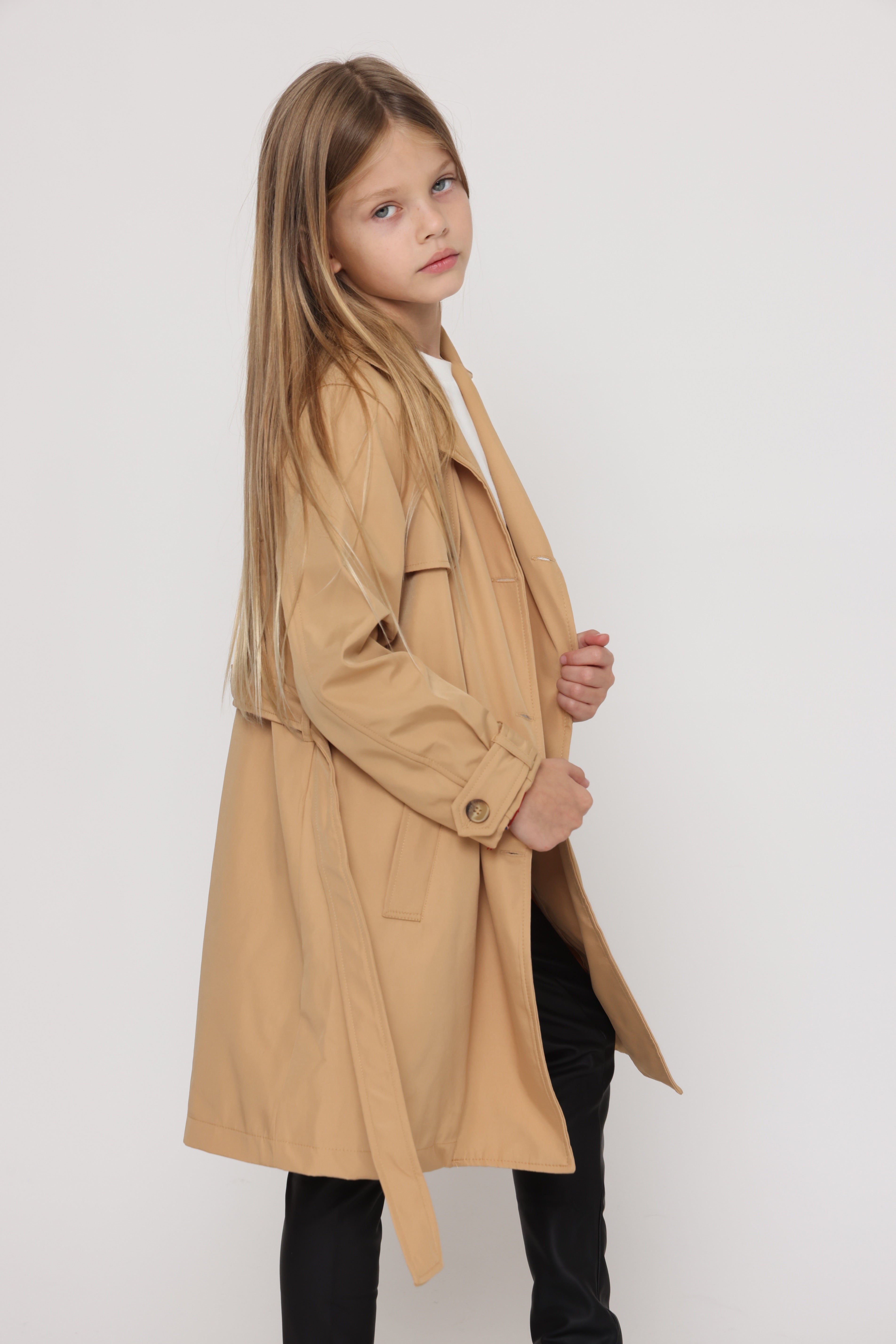 מעיל טרנץ קלאסי לילדות