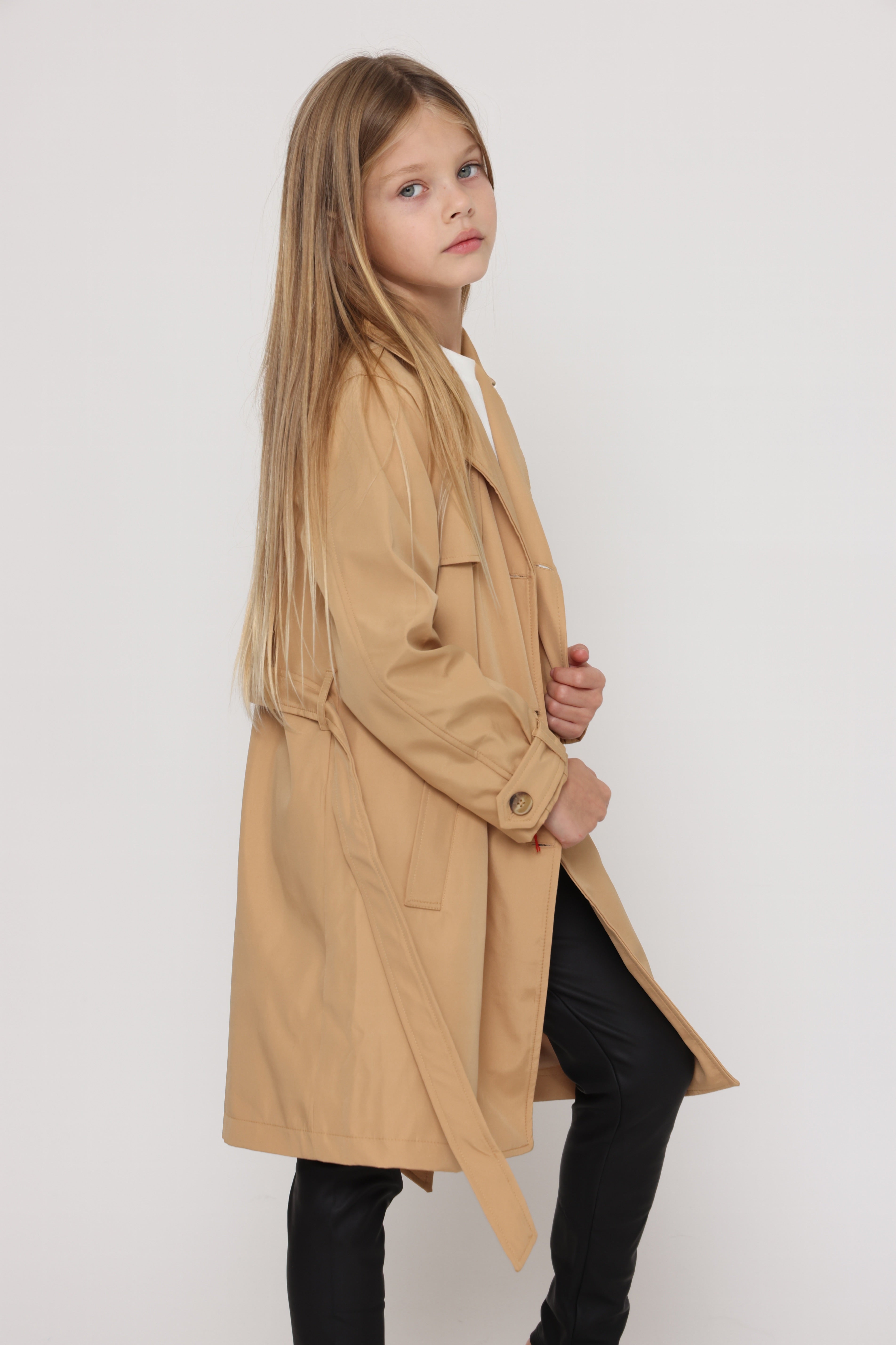 מעיל טרנץ קלאסי לילדות