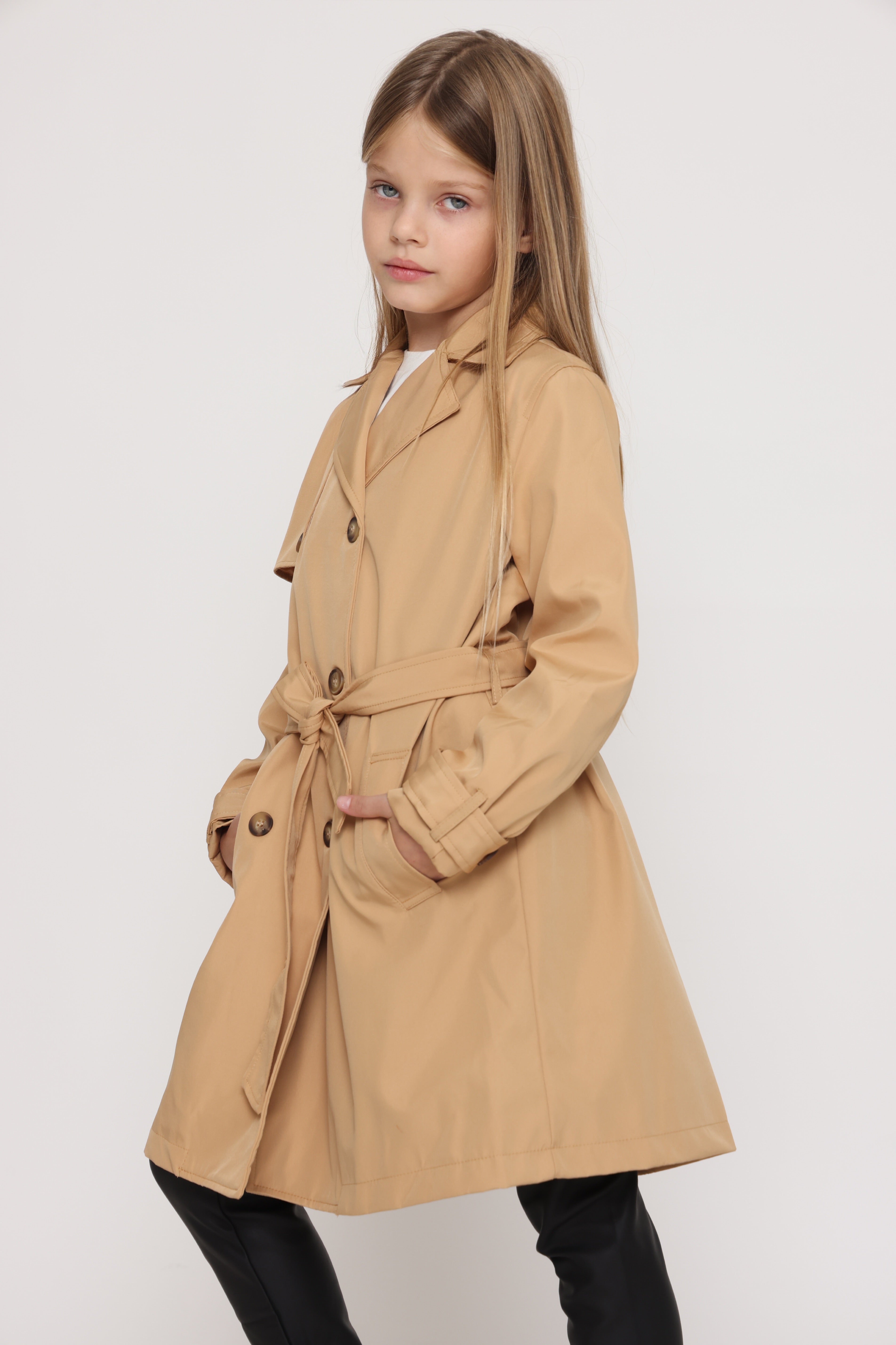 מעיל טרנץ קלאסי לילדות