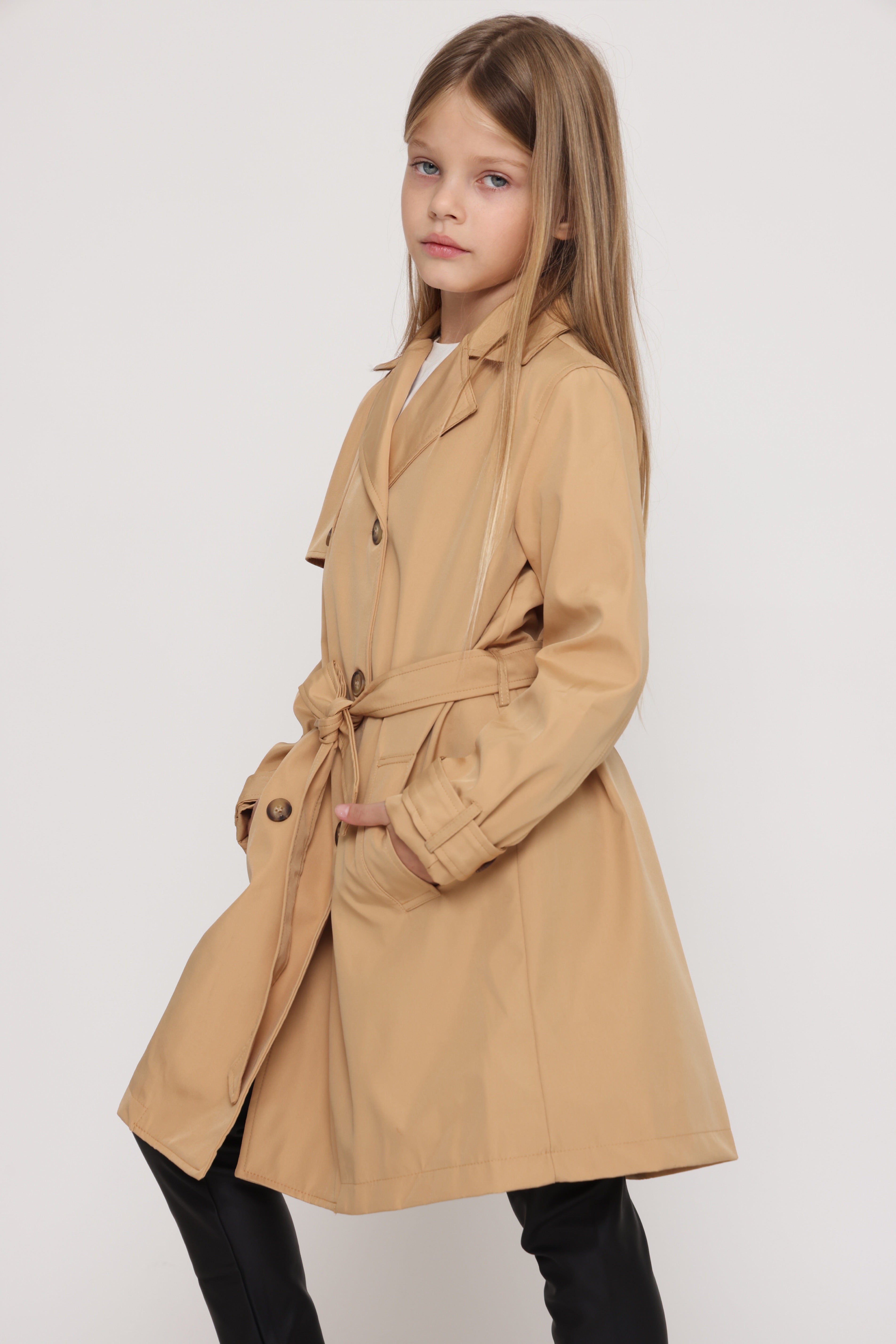 מעיל טרנץ קלאסי לילדות