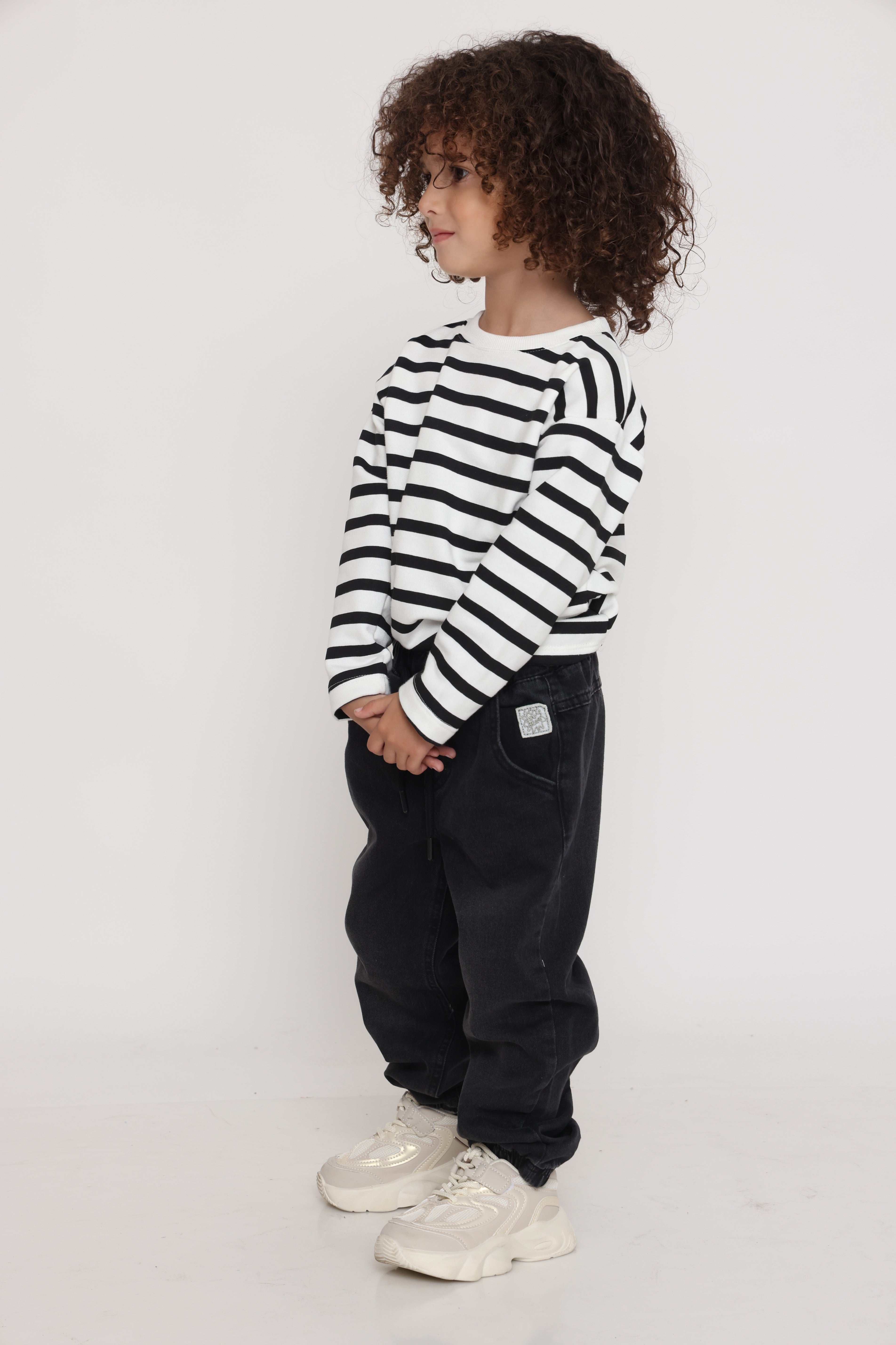 מכנס ג׳וג גינס שחור