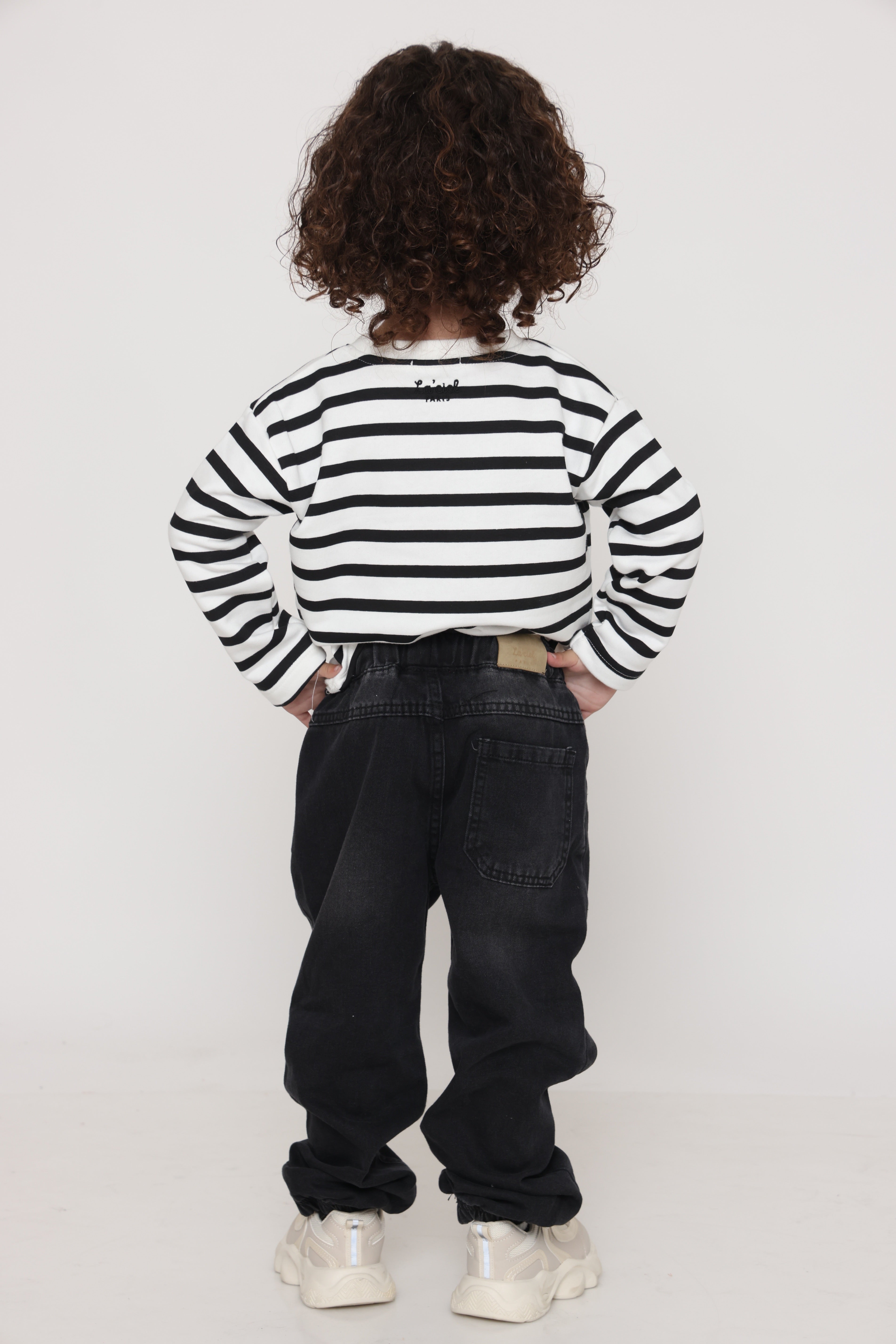 מכנס ג׳וג גינס שחור