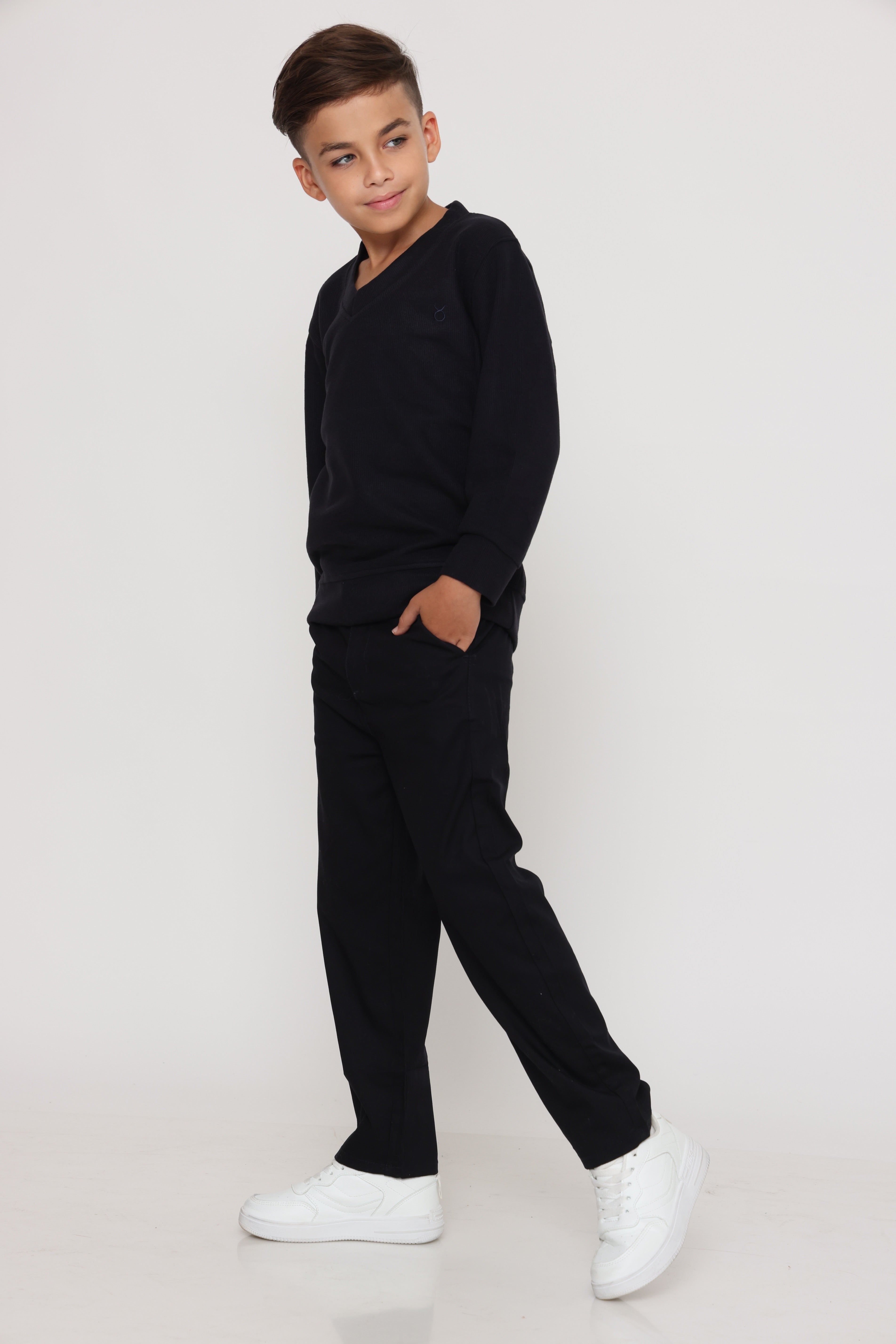 מכנס סיגר קלאסי ספורט אלגנט שחור