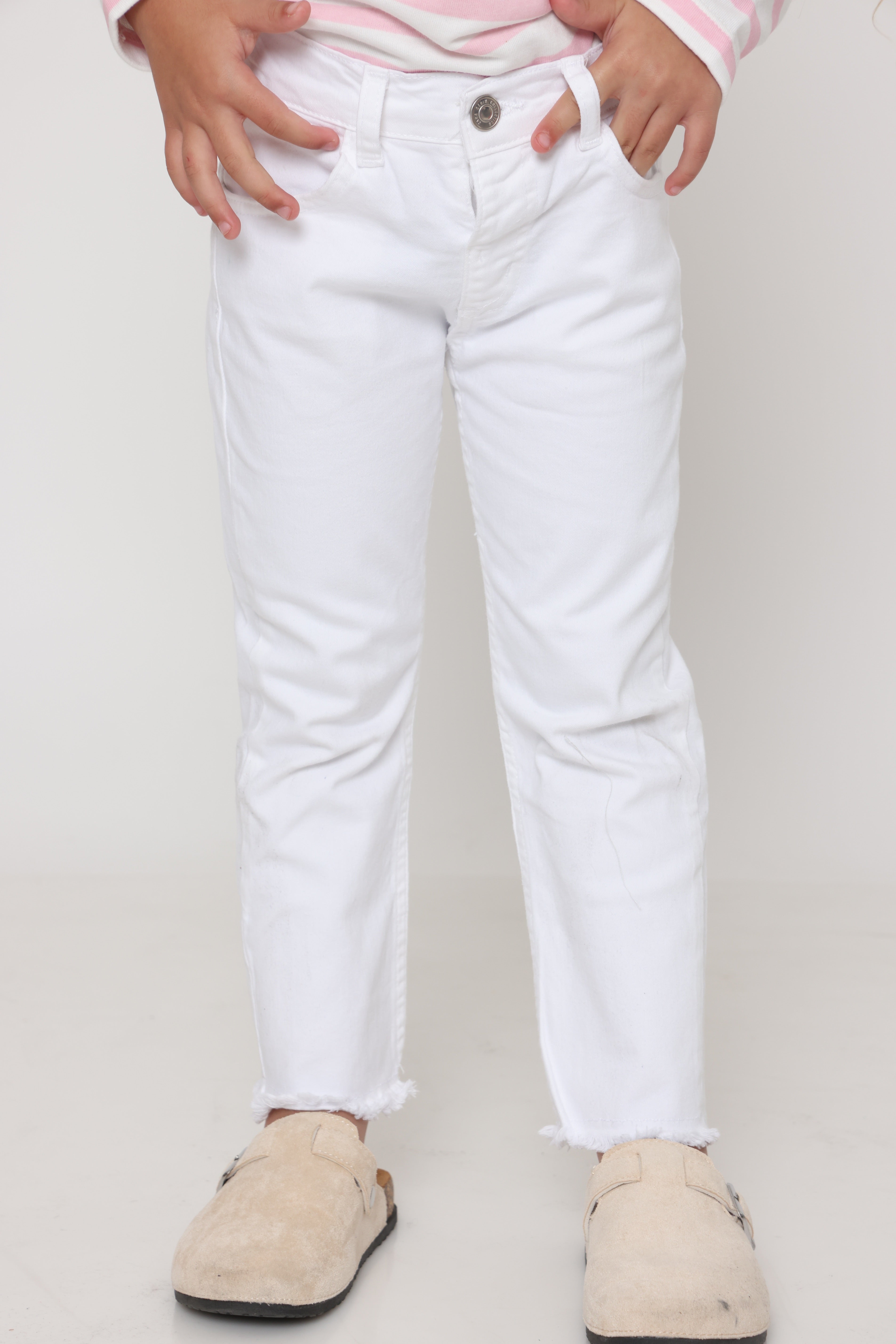 מכנס DENIM לבן