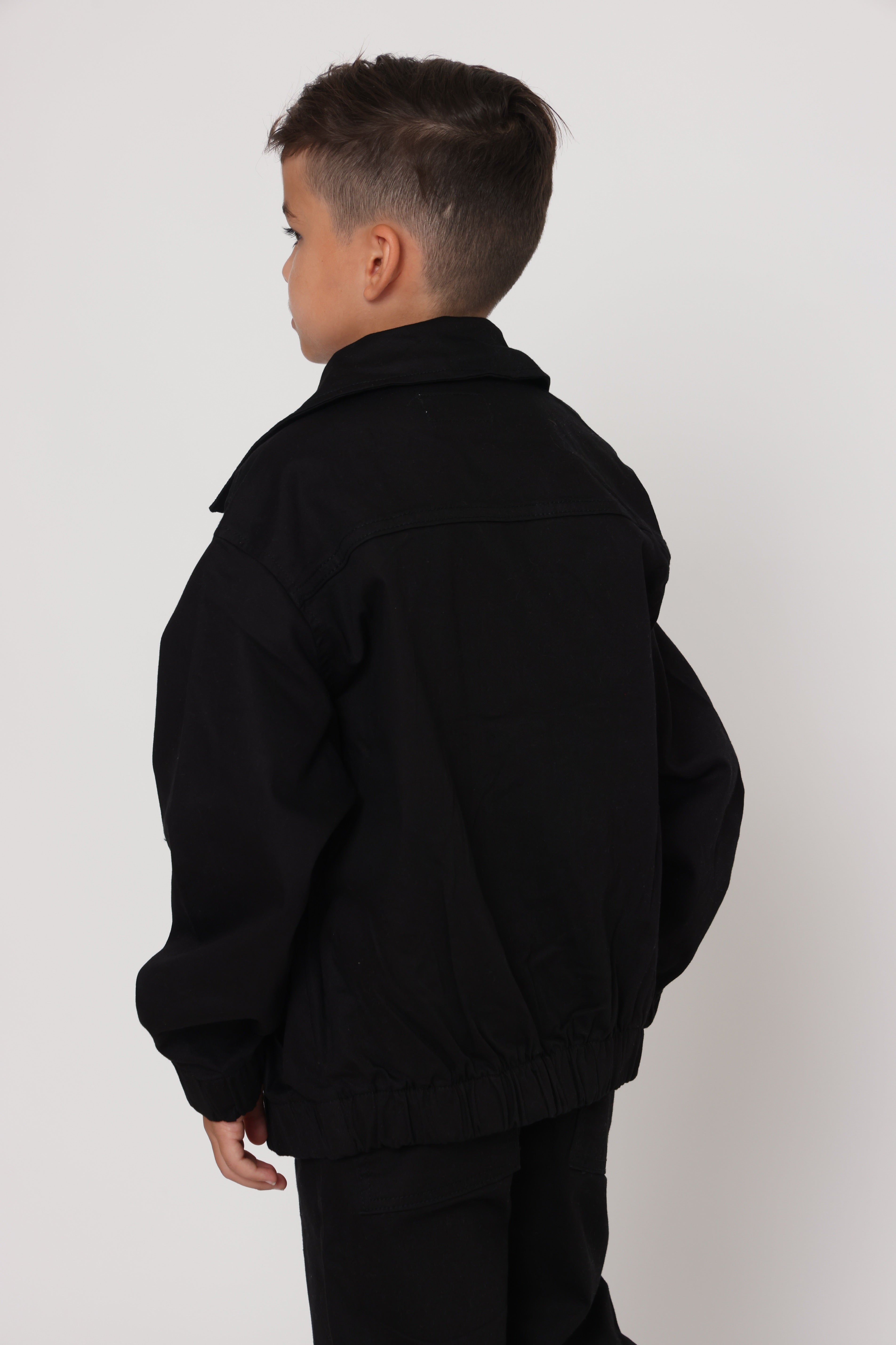 ג׳קט בייסיק ספורט אלגנט שחור לילד
