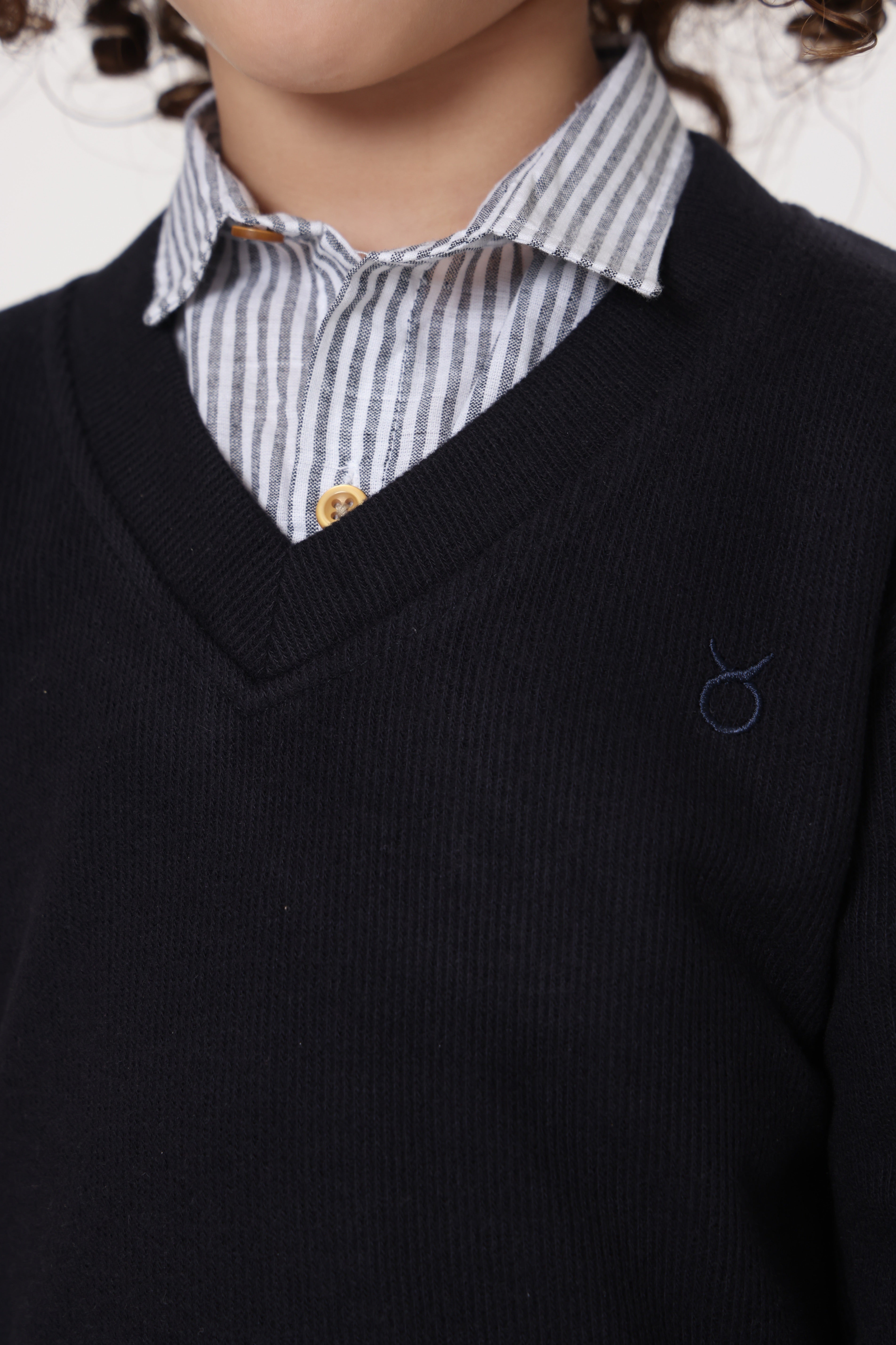 סווטשירט v קלאסי כחול כהה