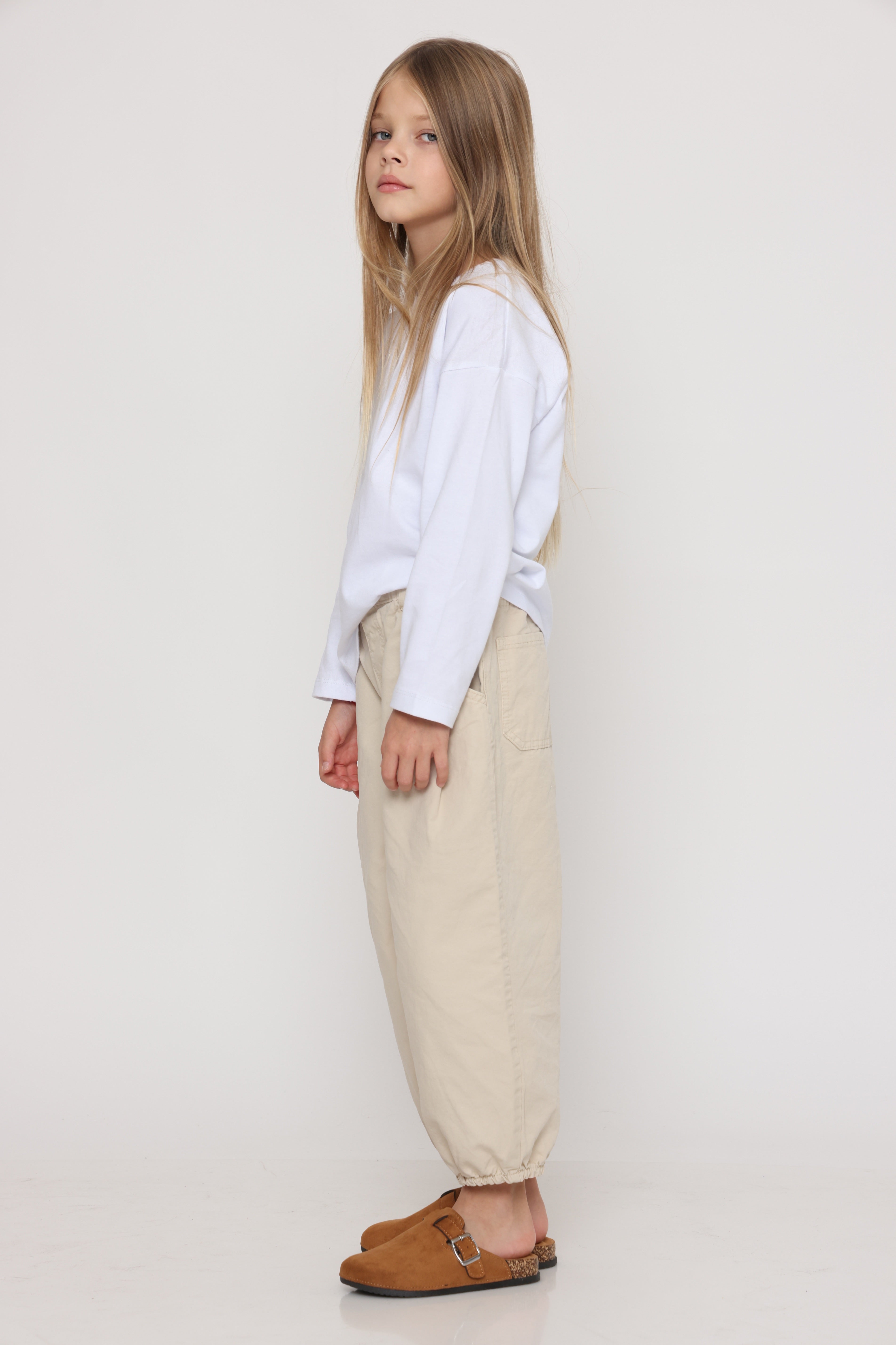 מכנס יוניסקס שמנת