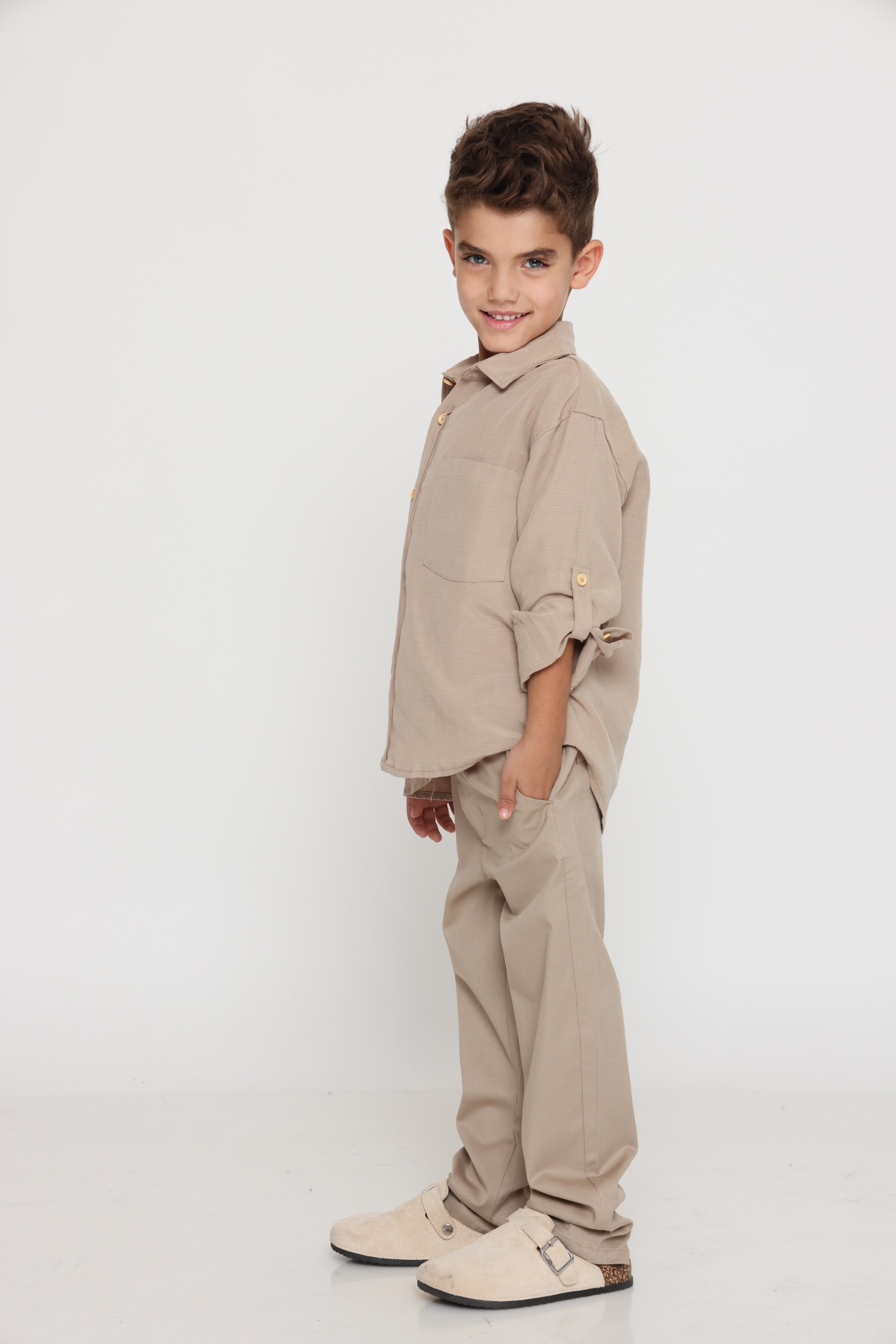 מכנס סיגר קלאסי ספורט אלגנט בז טבעי