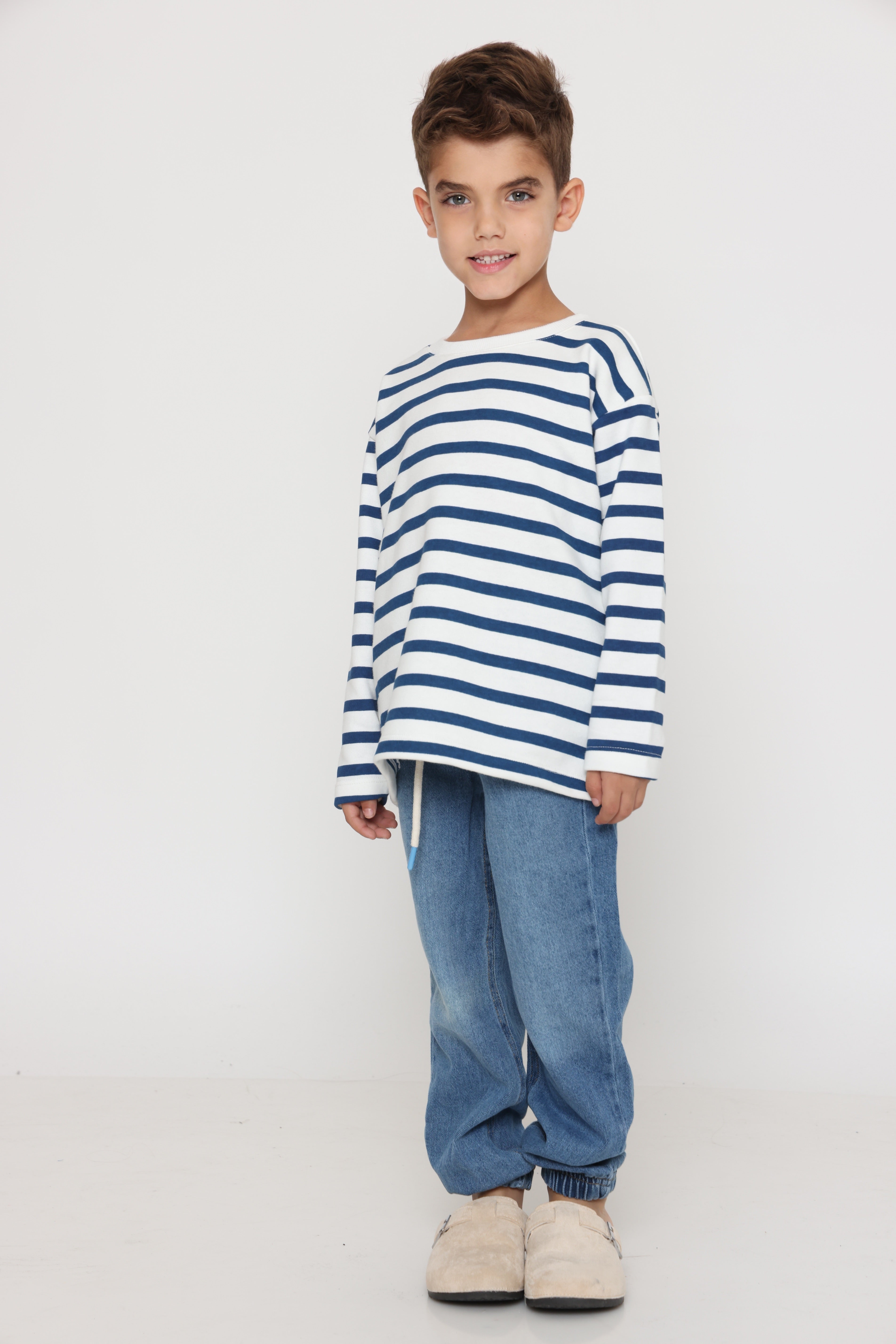 מכנס ג׳וג גינס - כחול