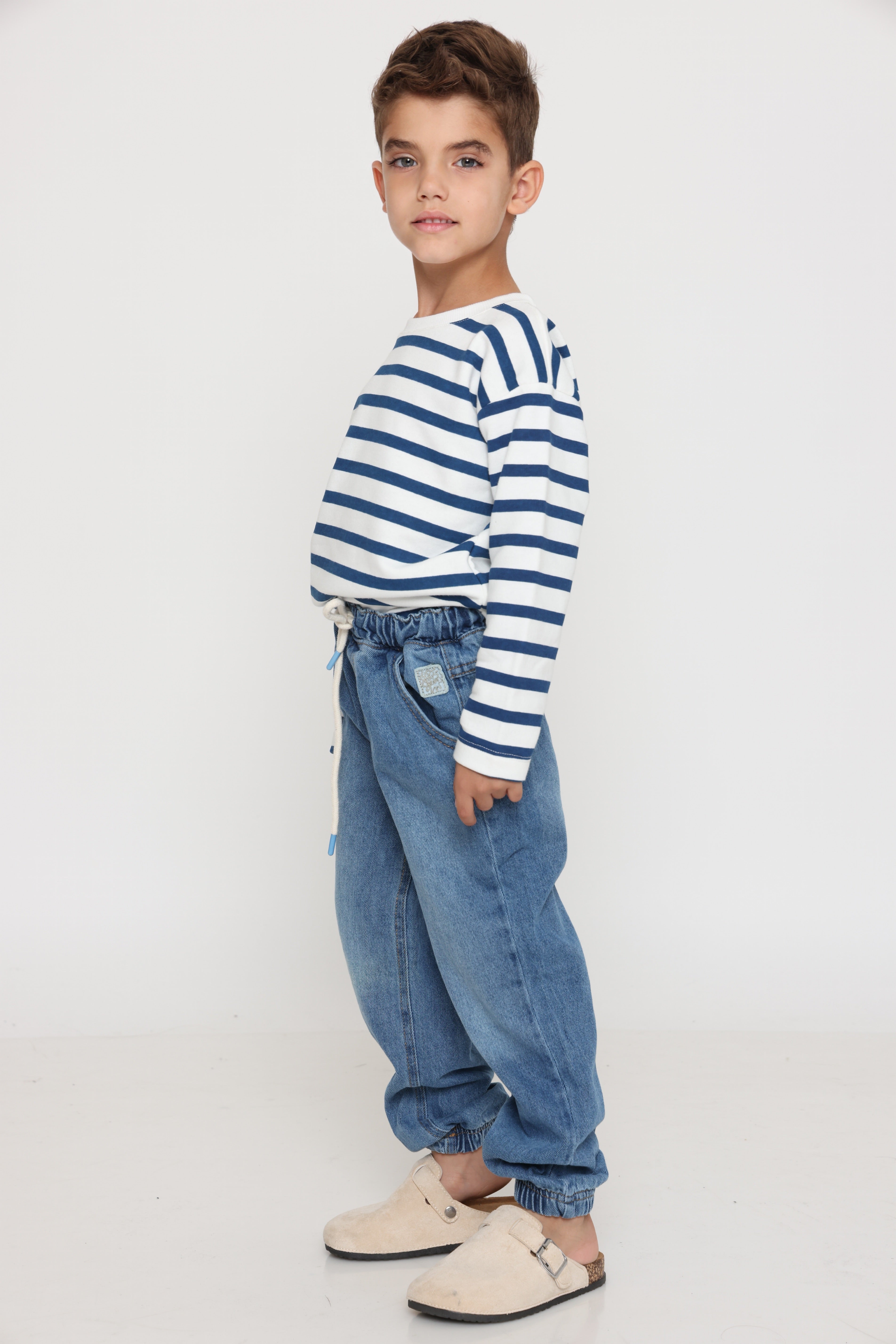 מכנס ג׳וג גינס - כחול