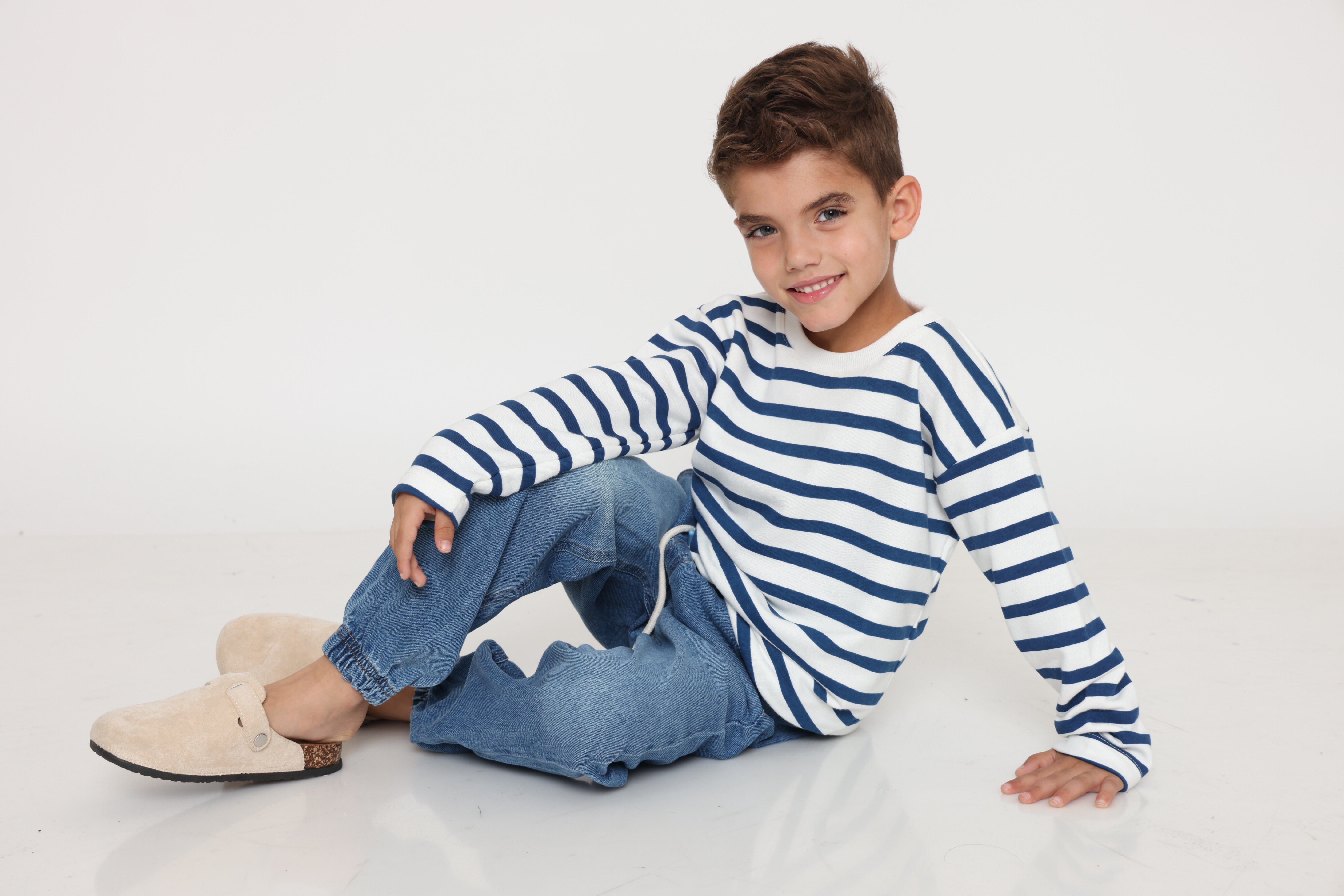 מכנס ג׳וג גינס - כחול