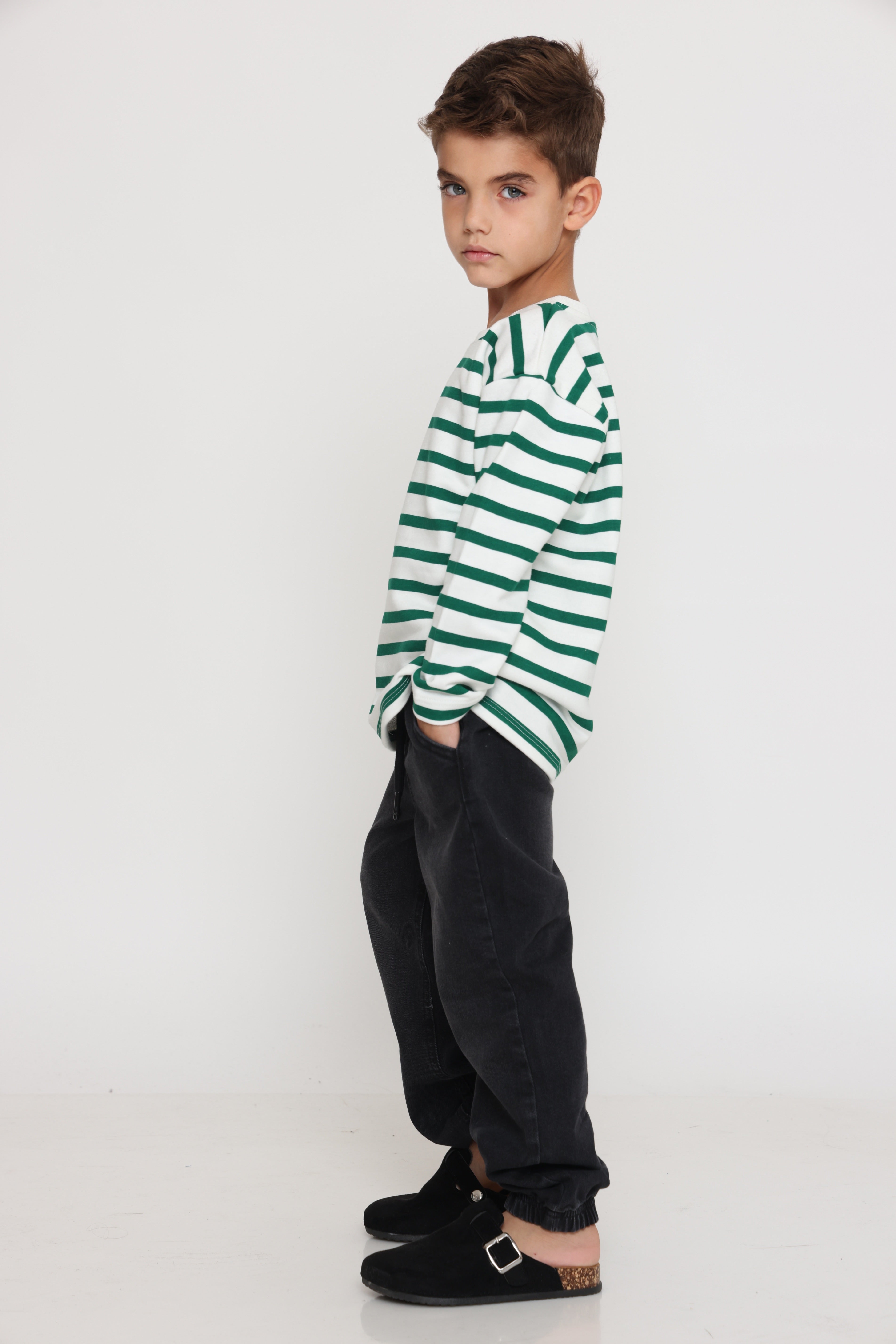 מכנס ג׳וג גינס - שחור