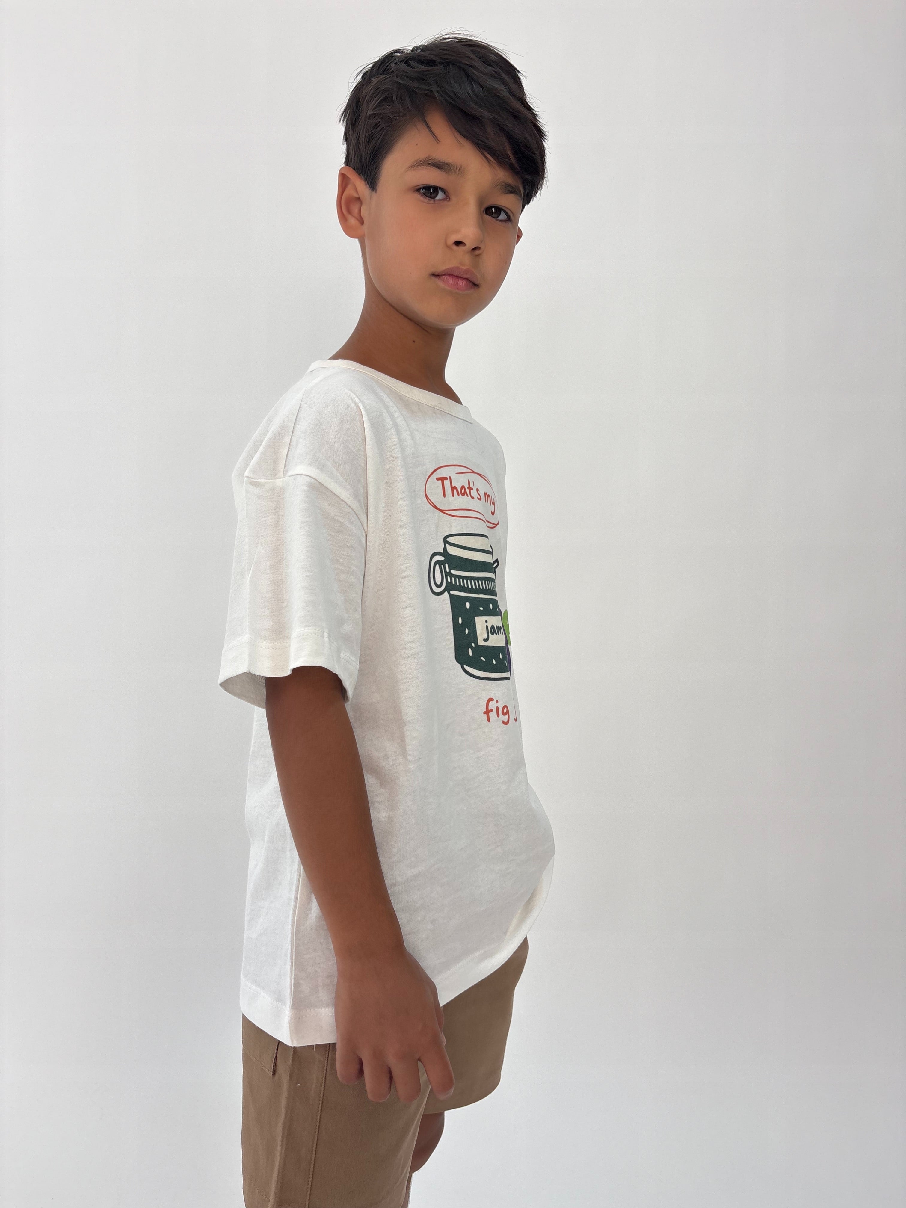 טי שירט ג׳אם לבנה לילד