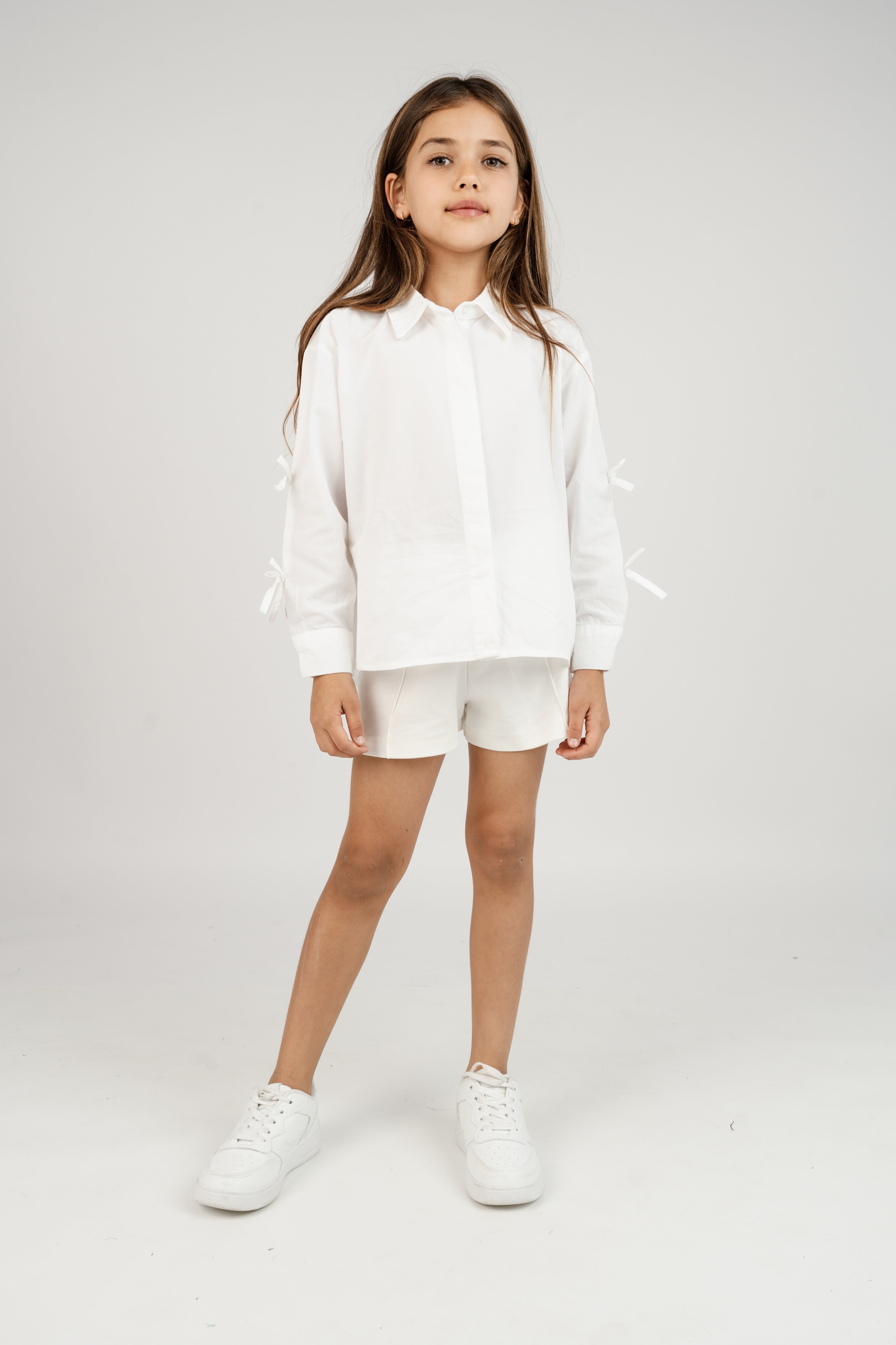 חולצה מכופתרת פפיונים