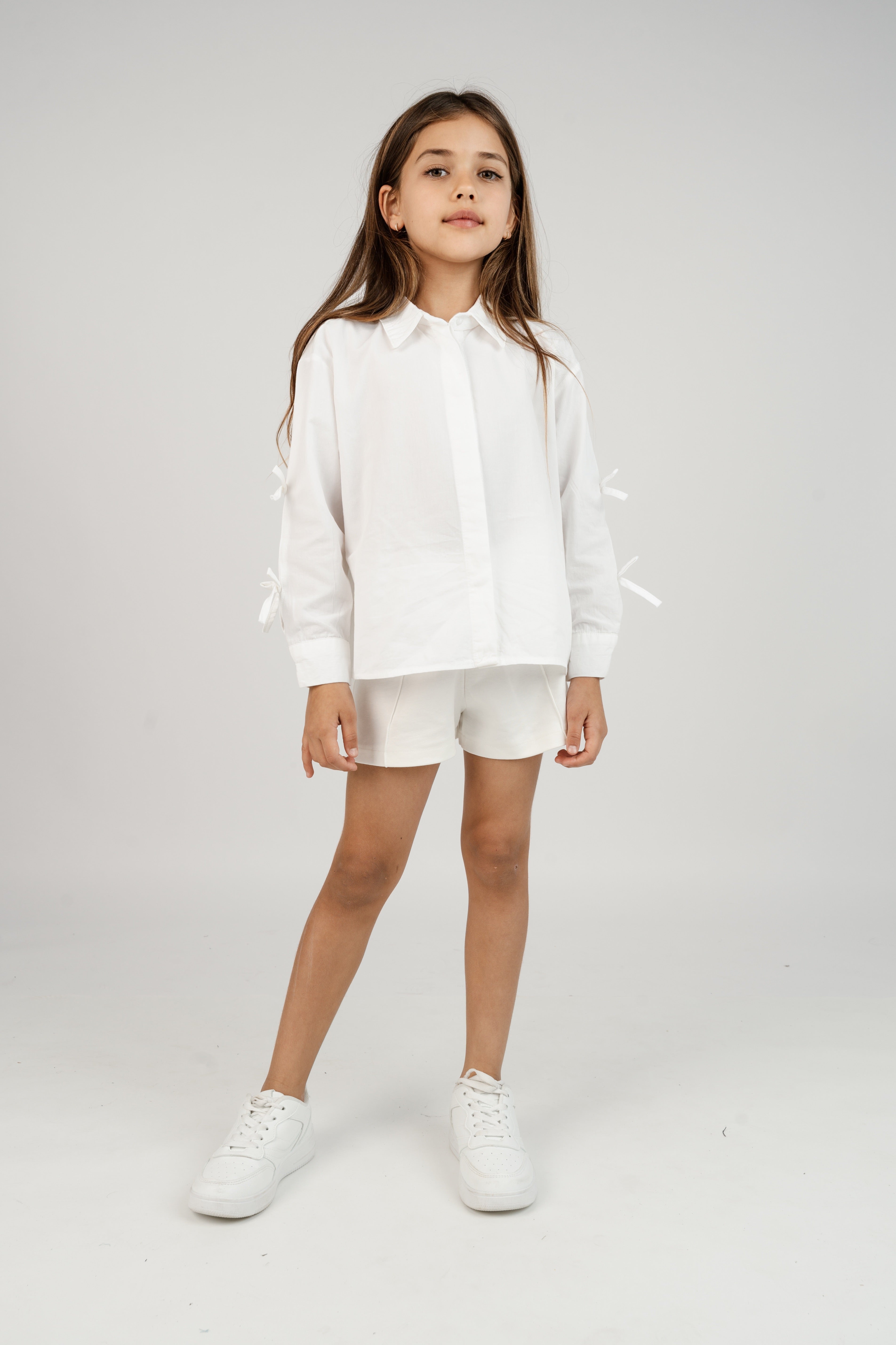 חולצה מכופתרת פפיונים