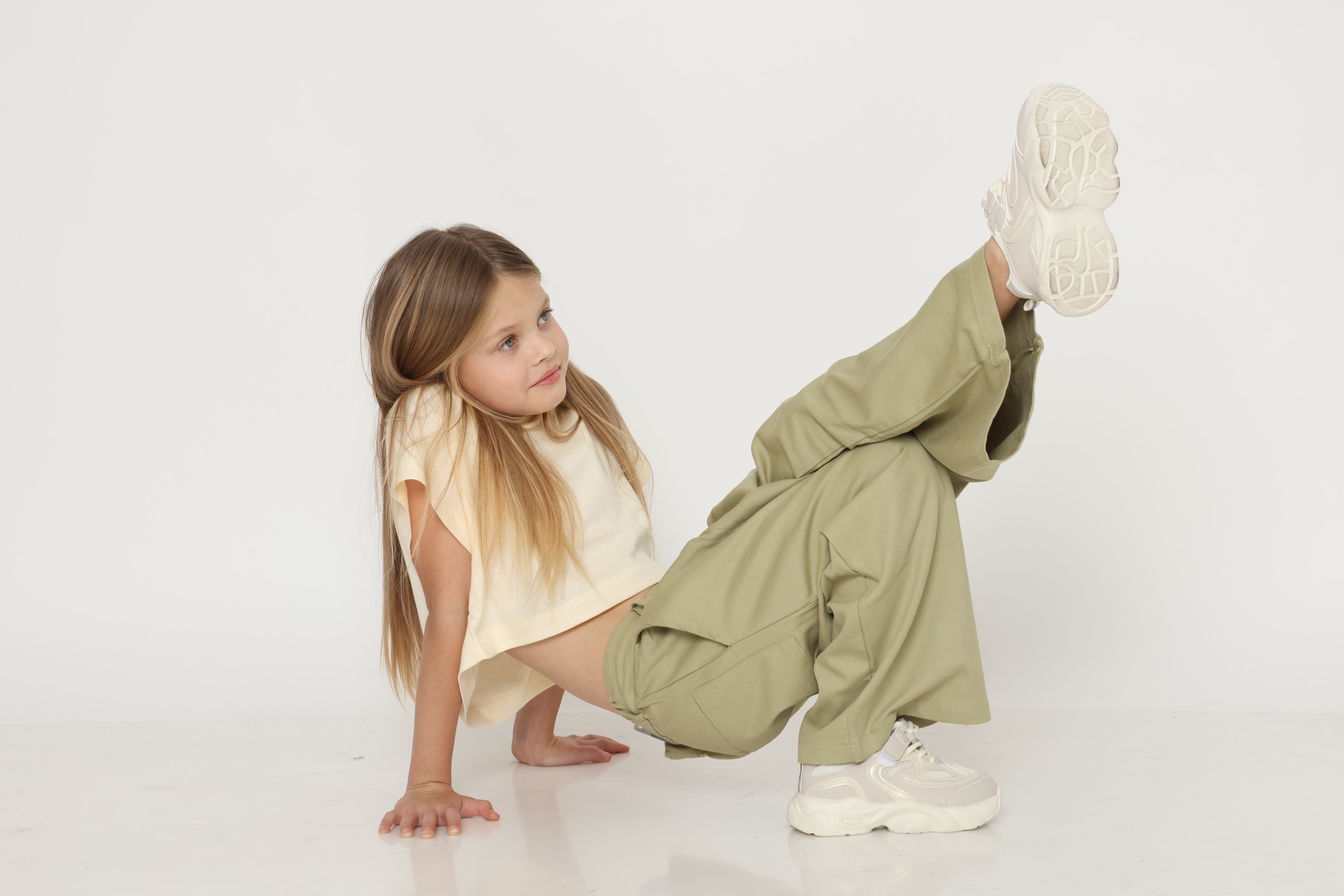 מכנס פשתן - ירוק