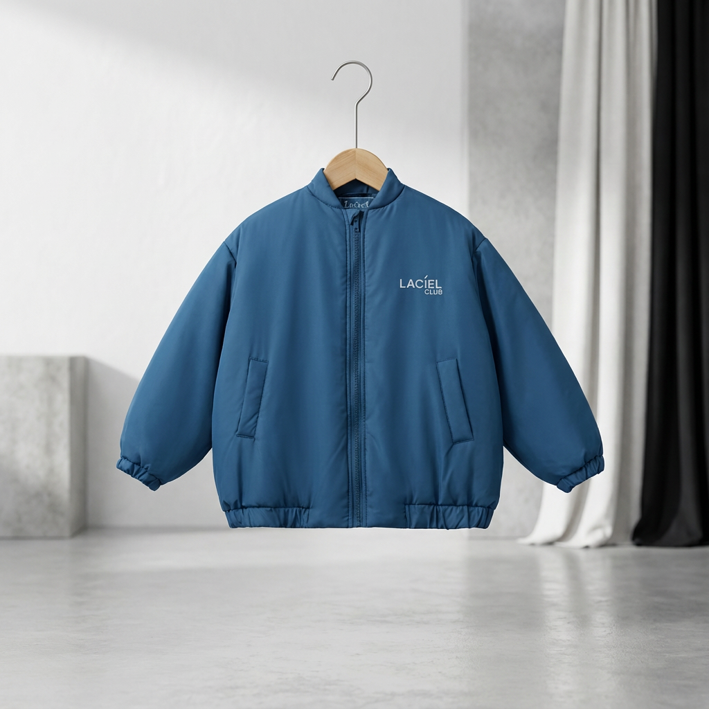 מעיל פרימיום LACIEL- גזרת בומבר - כחול