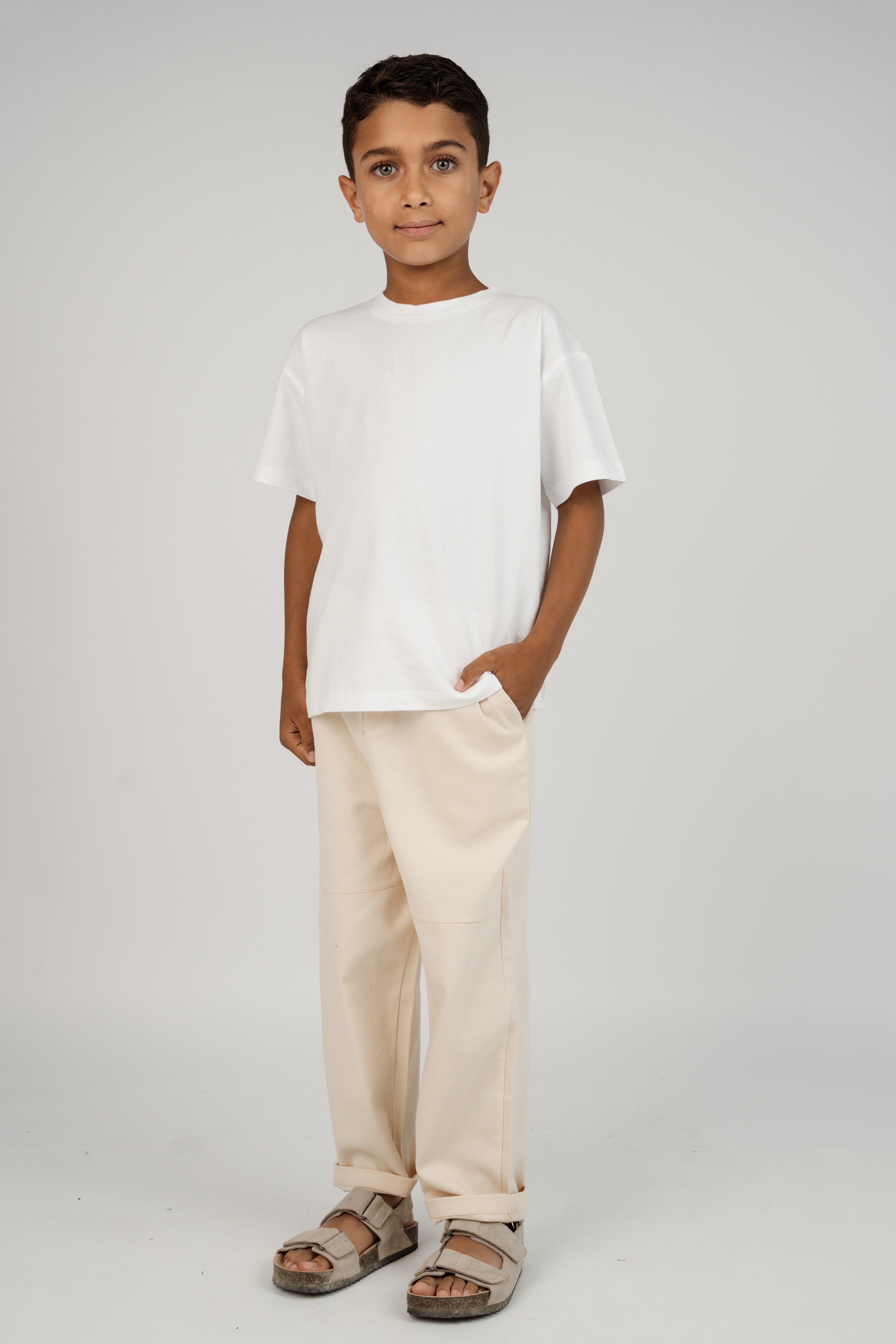 מכנס slim יוניסקס - בז