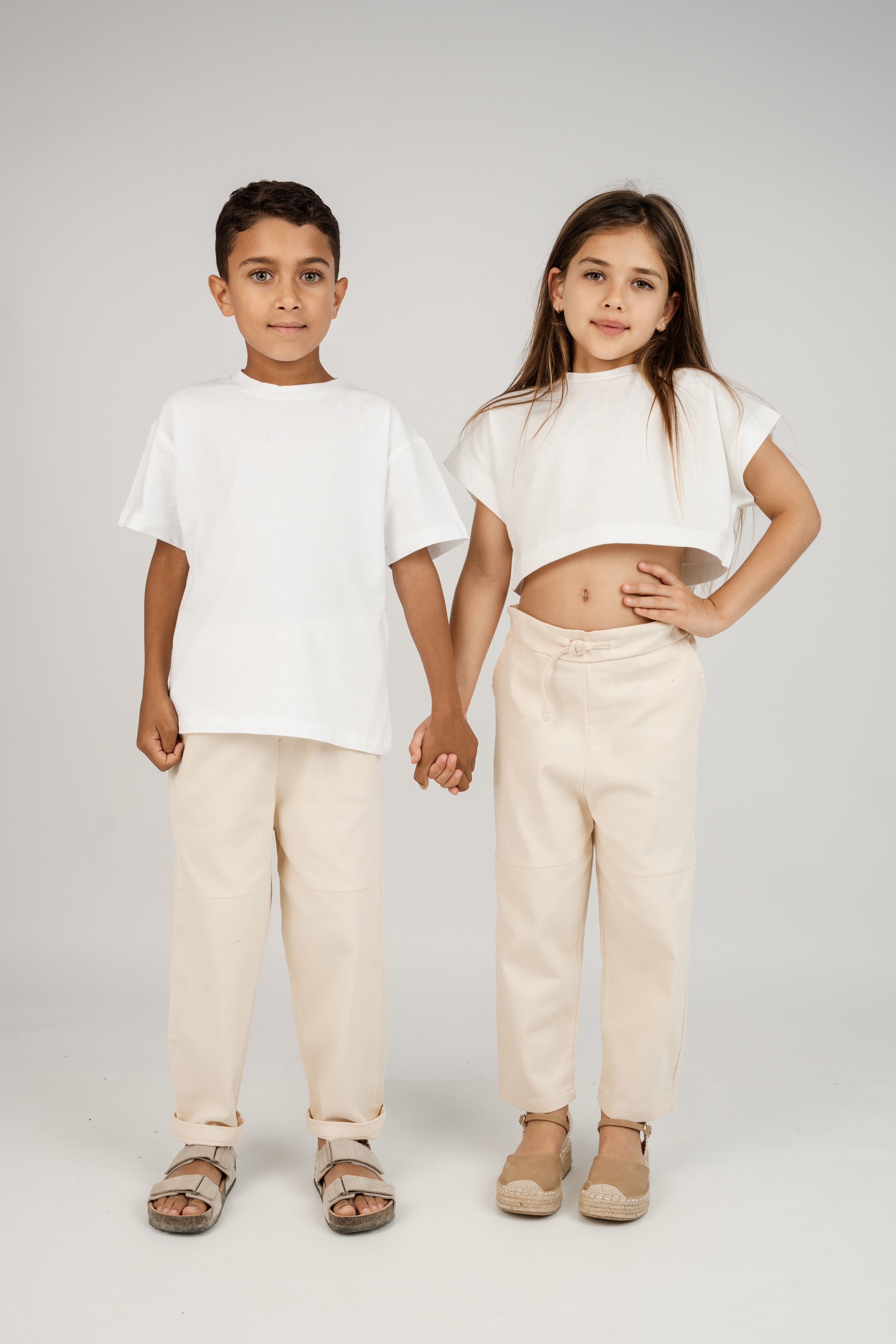 מכנס slim יוניסקס - בז