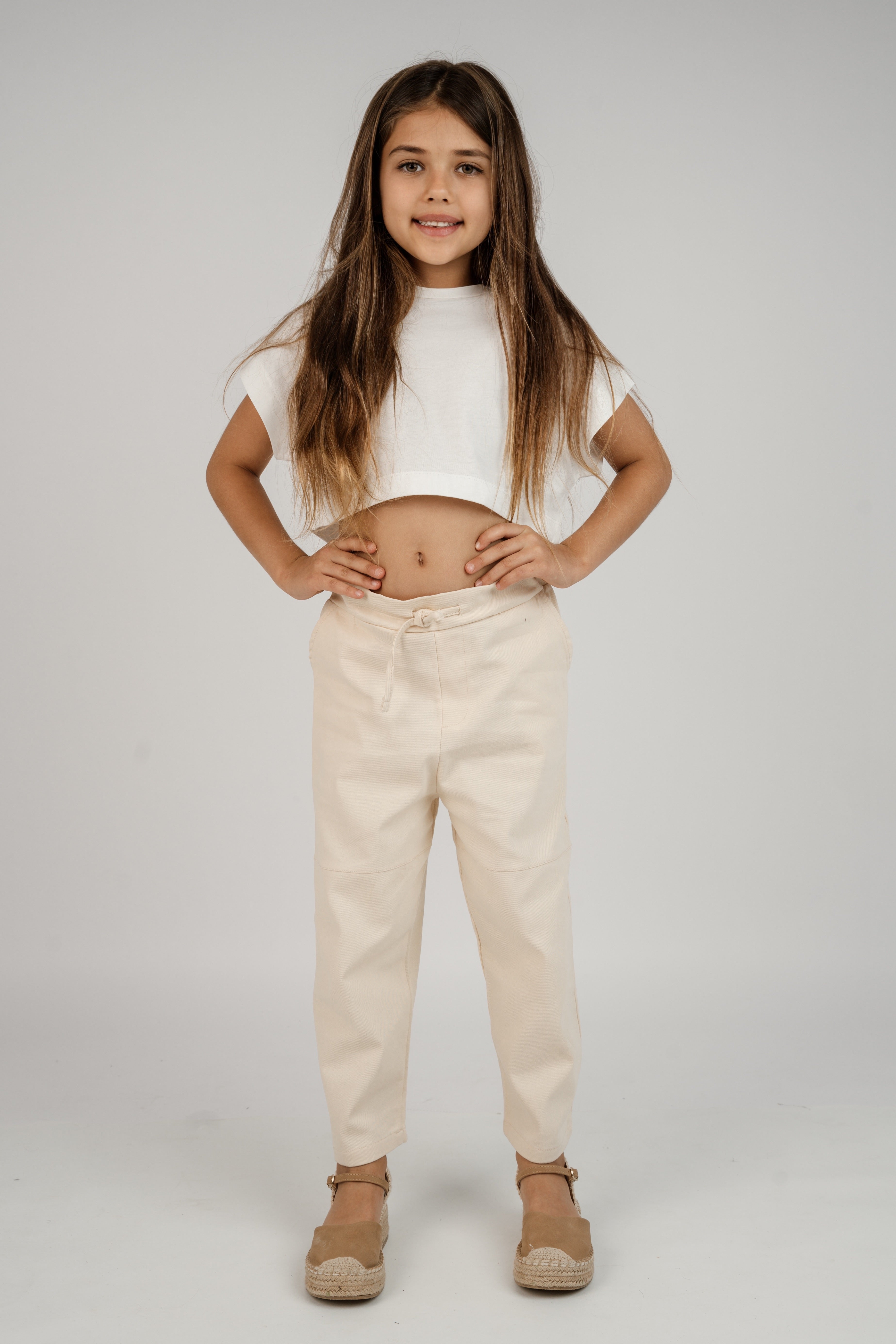 מכנס slim יוניסקס - בז