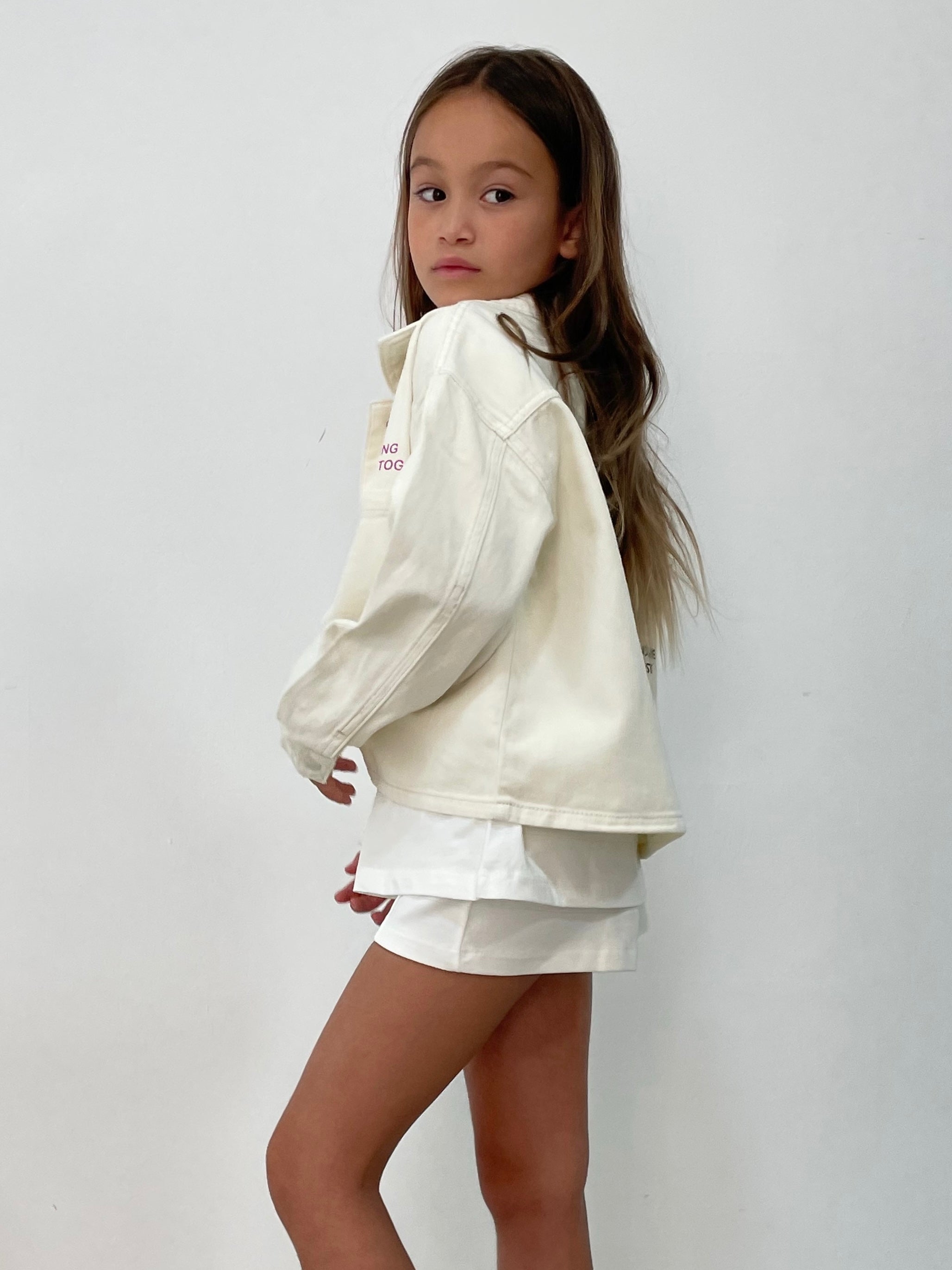 גקט DENIM אוברסייז לילדה