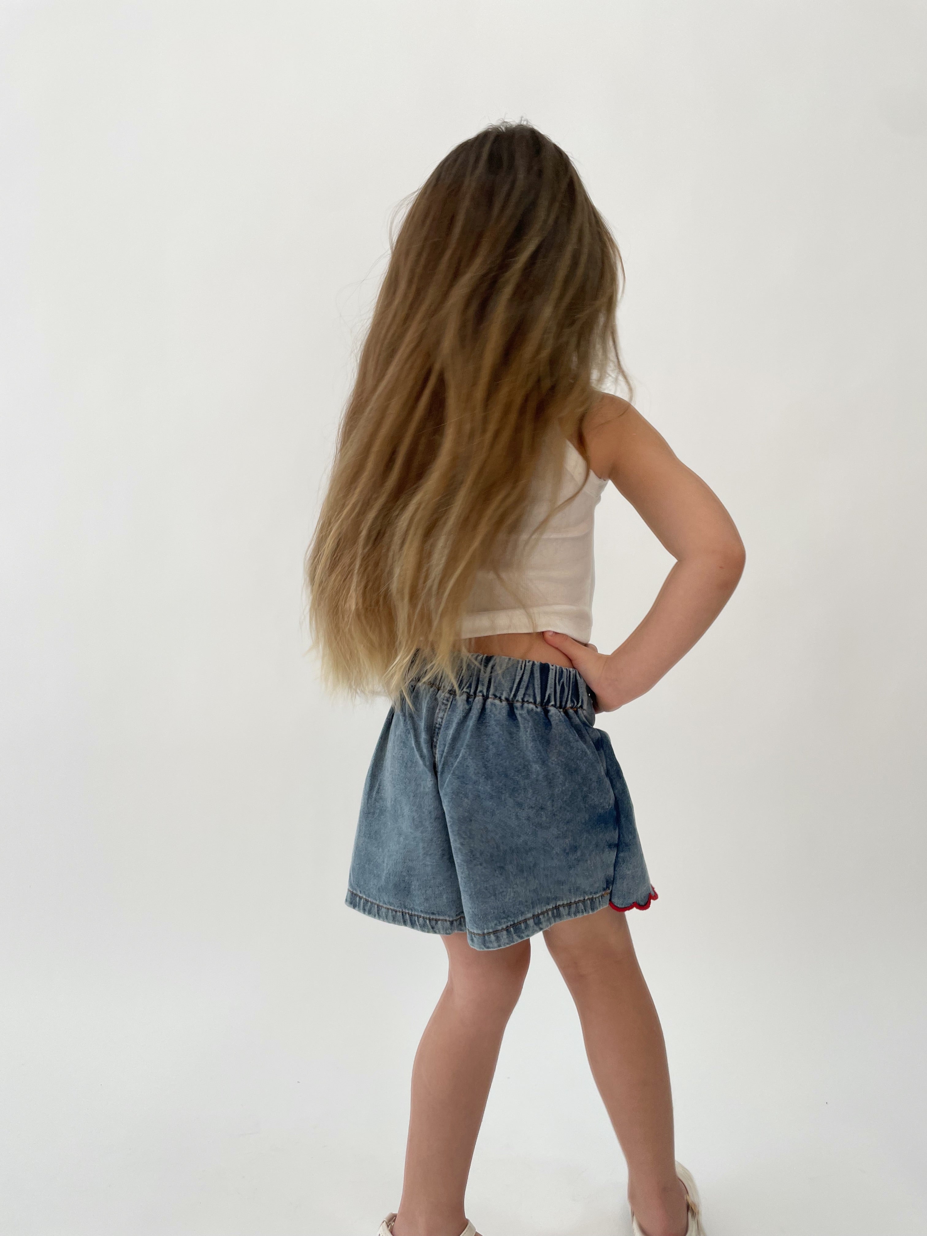 חצאית- מכנס ג׳ינס דובדבן