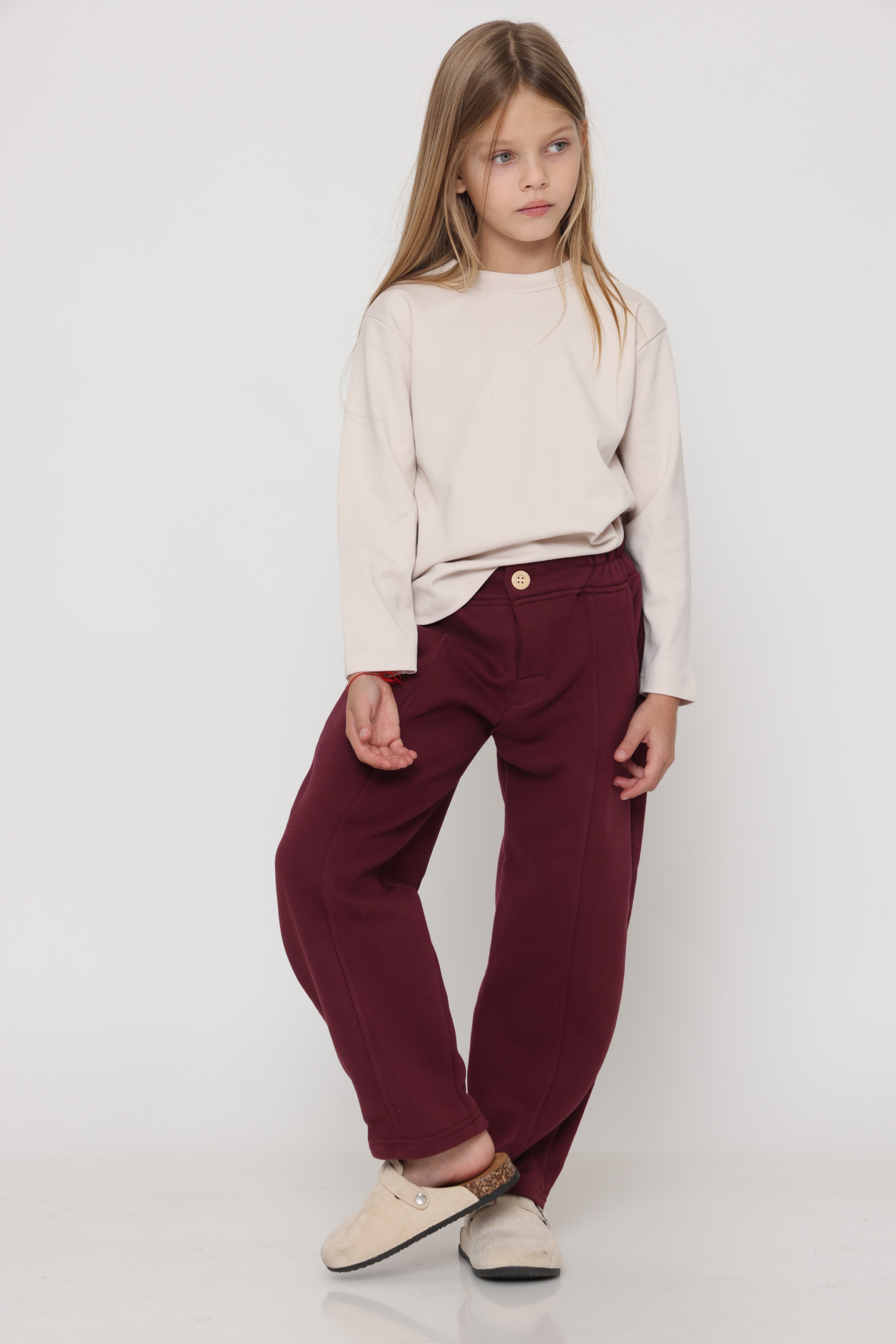 מכנס ספורט אלגנט יוניסקס בורדו