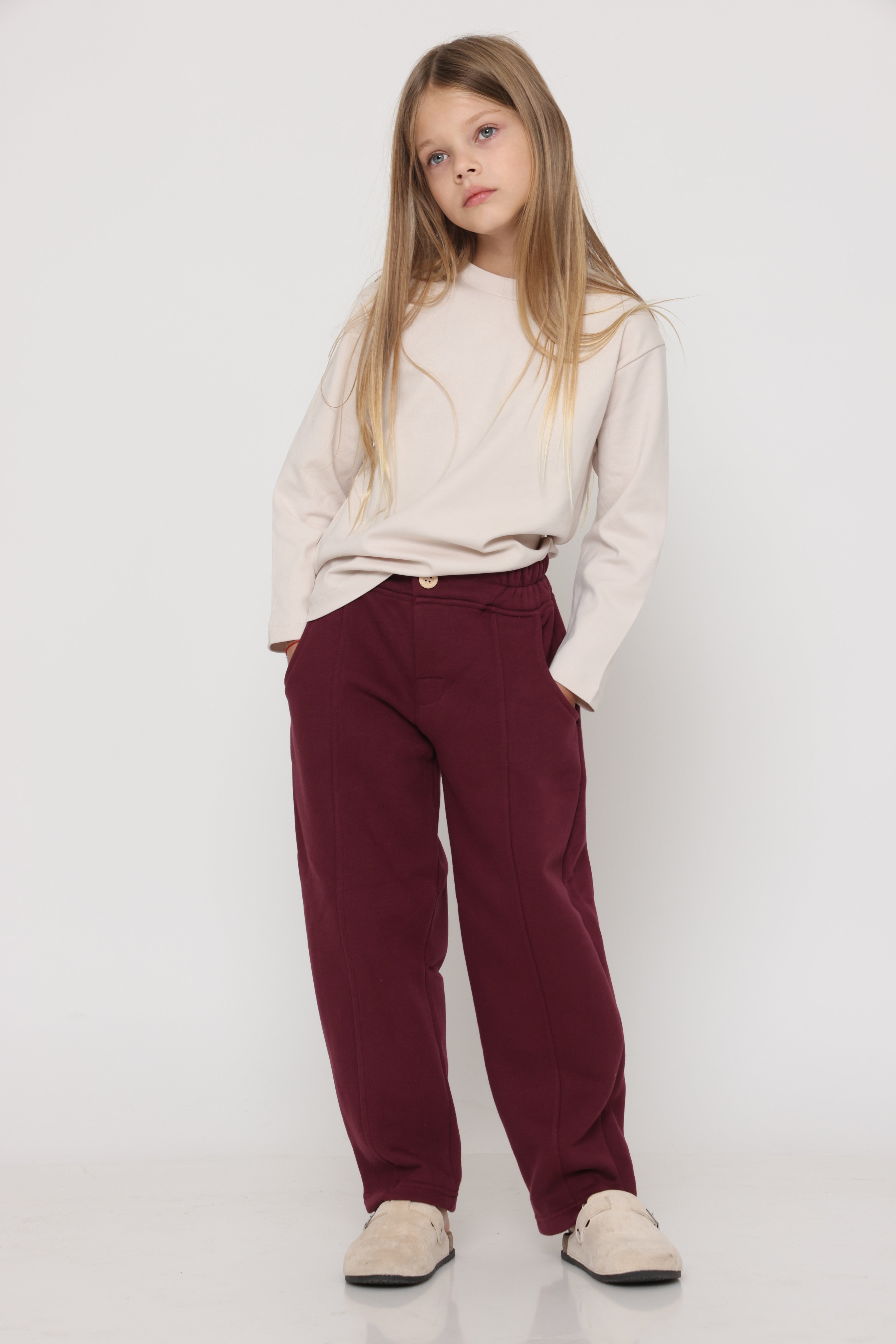 מכנס ספורט אלגנט יוניסקס בורדו