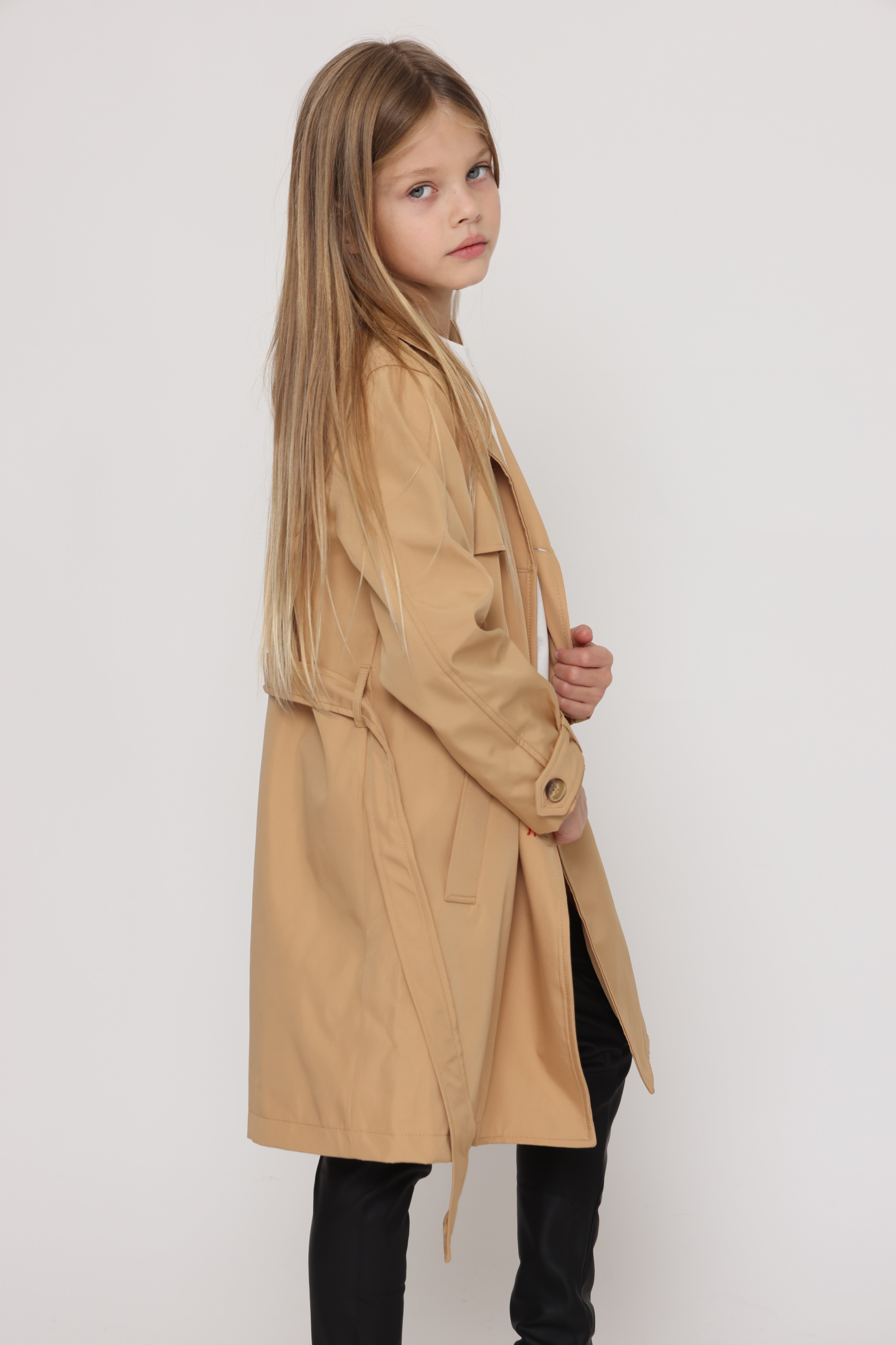 מעיל טרנץ קלאסי לילדות