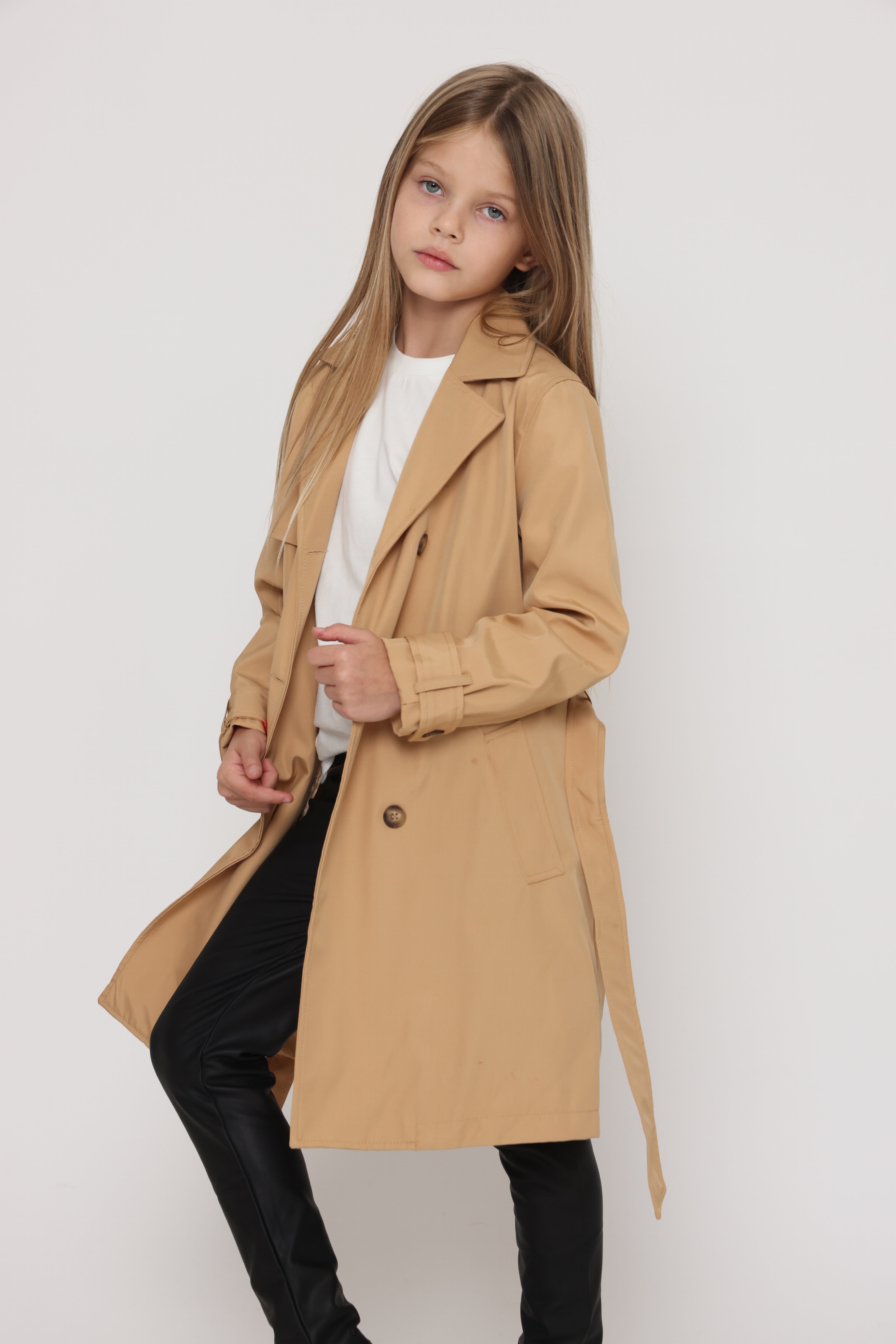 מעיל טרנץ קלאסי לילדות