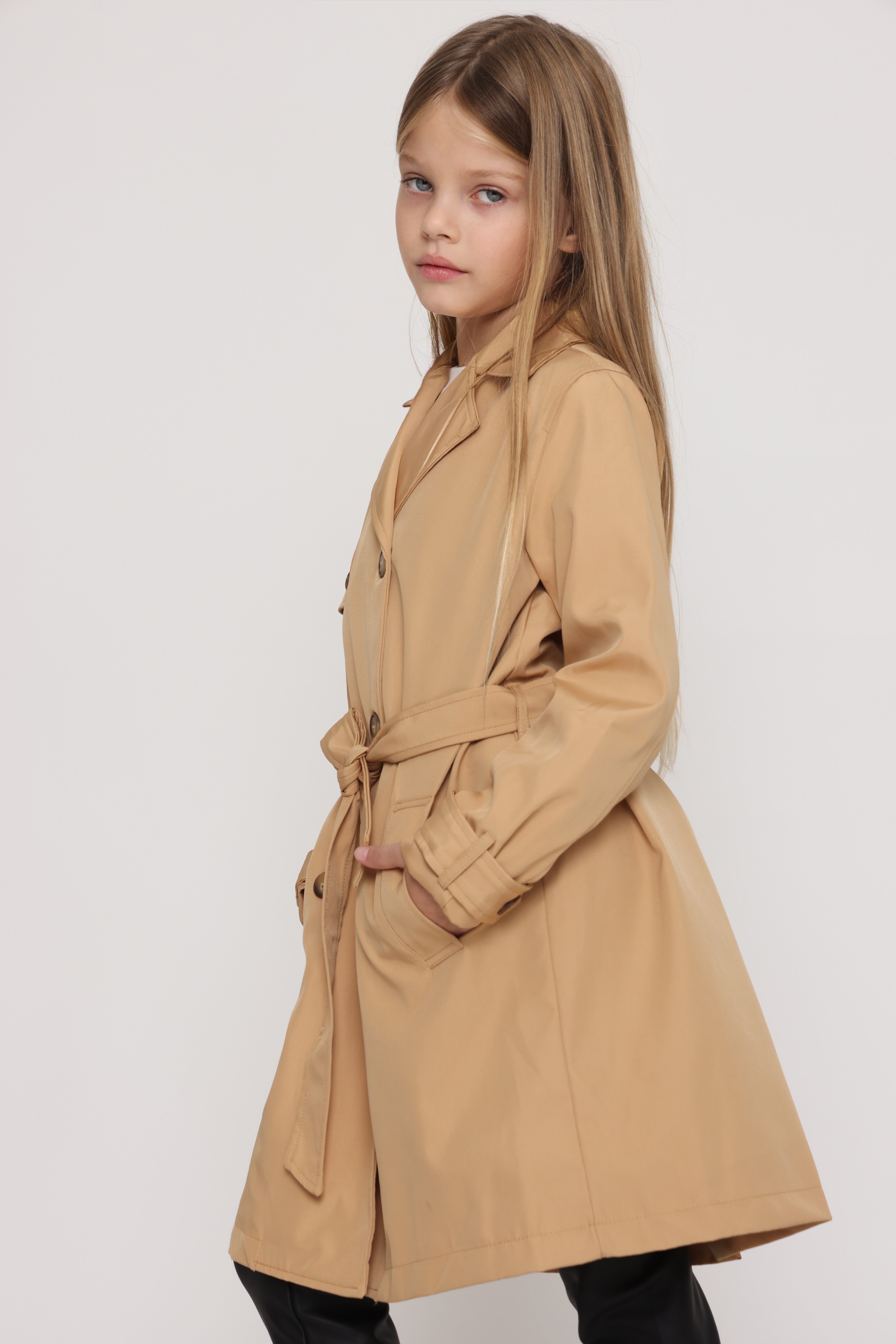 מעיל טרנץ קלאסי לילדות