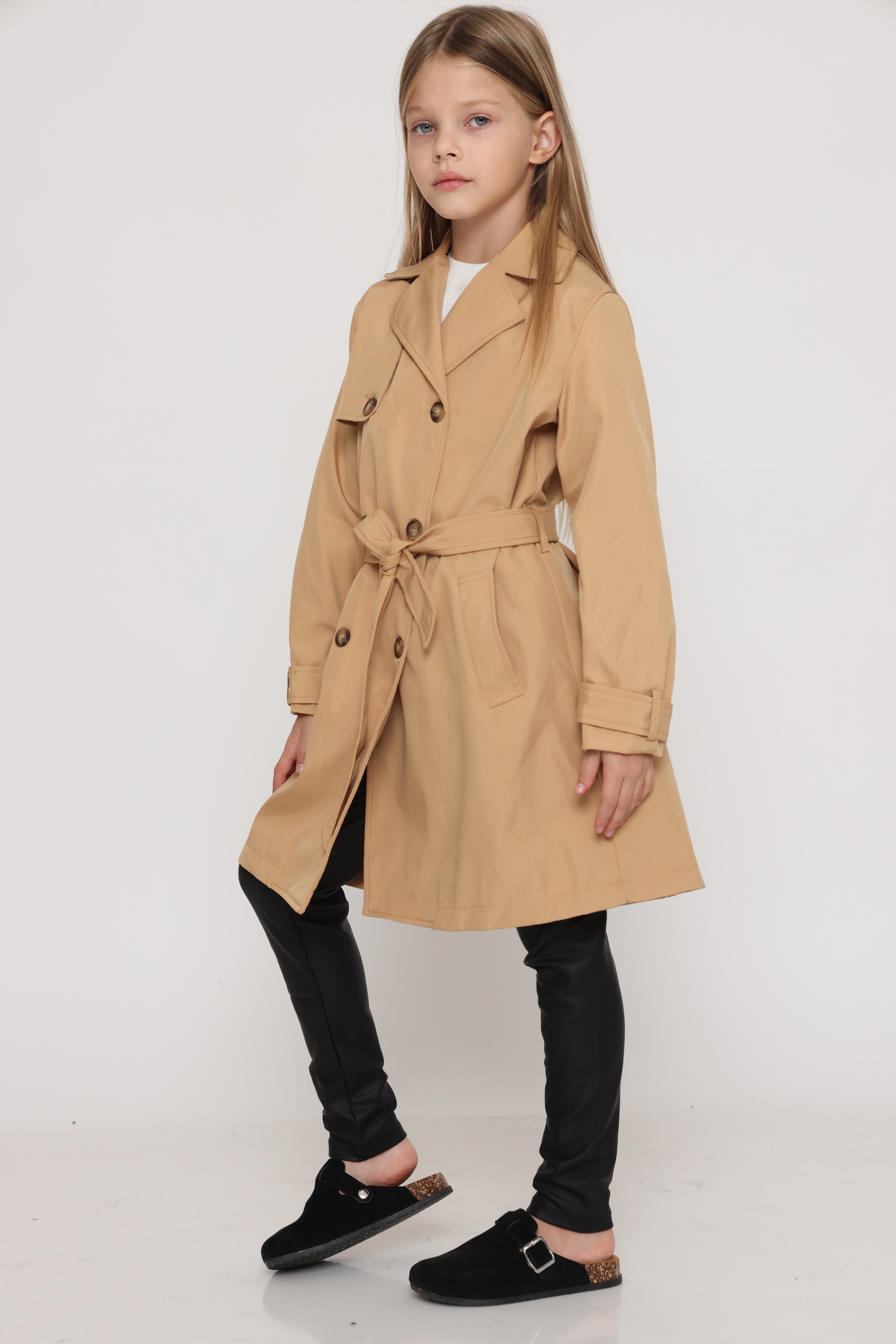 מעיל טרנץ קלאסי לילדות