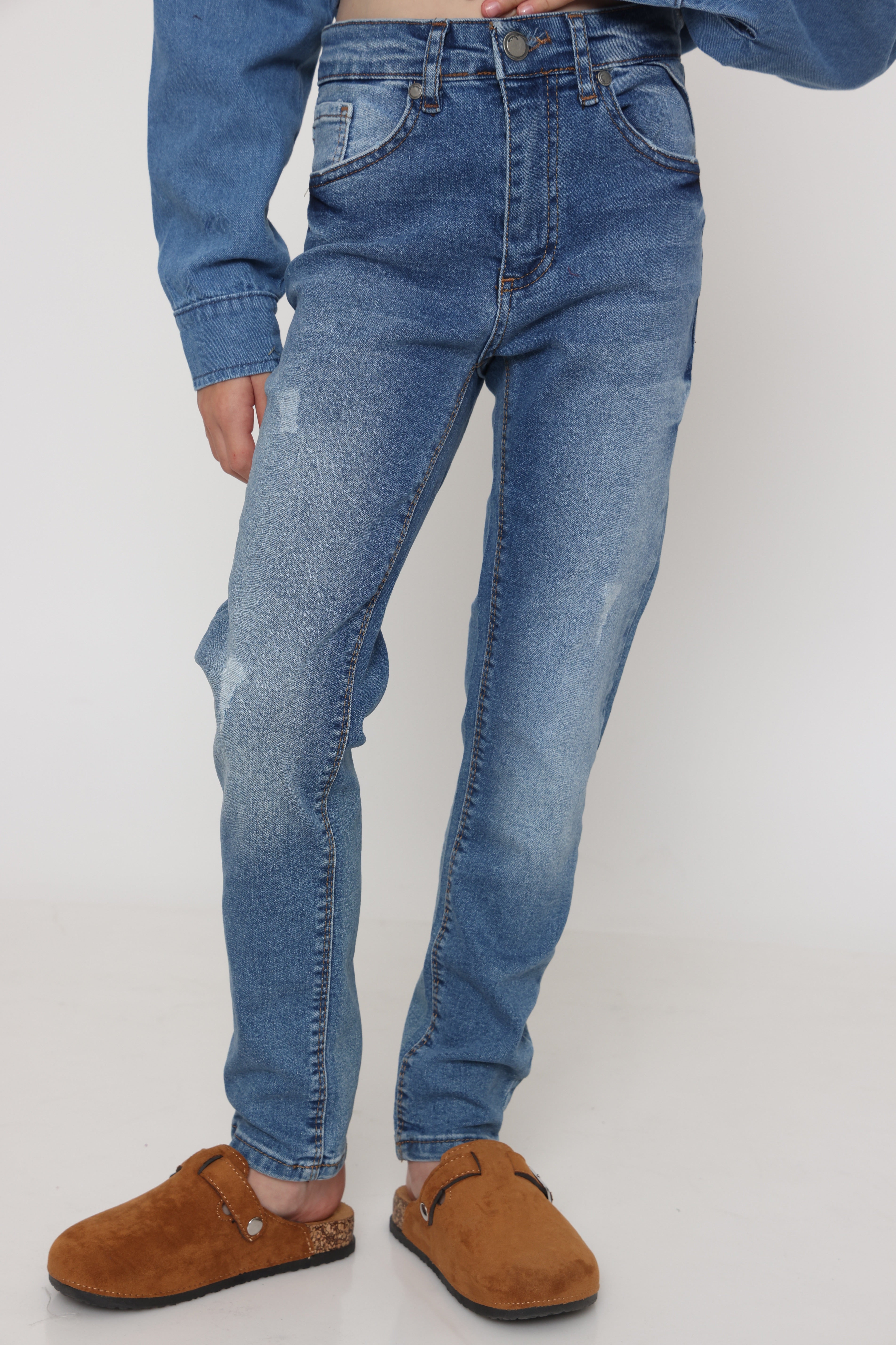 חולצת ג׳ינס אוברסייז לילדות