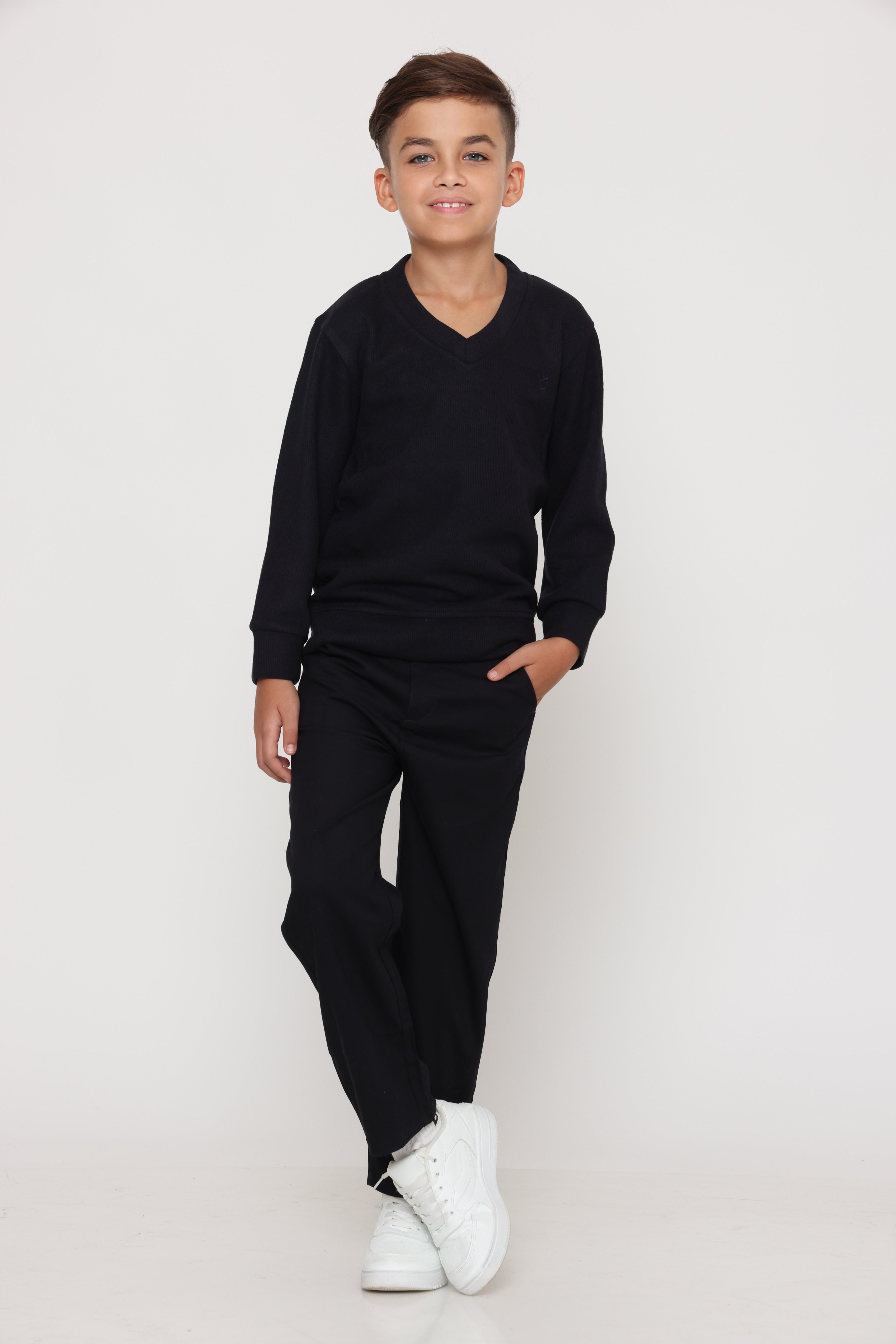 מכנס סיגר קלאסי ספורט אלגנט שחור