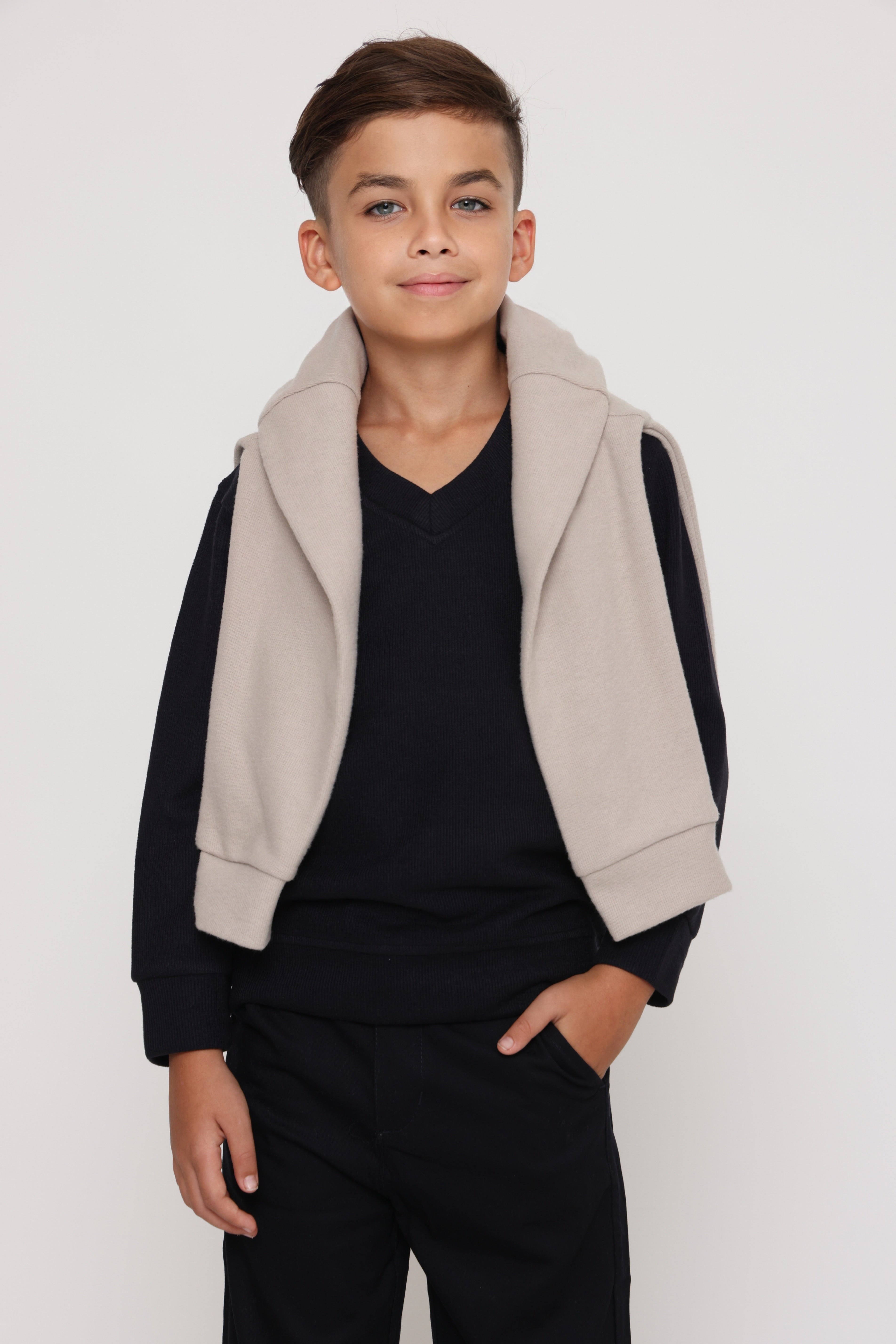 מכנס סיגר קלאסי ספורט אלגנט שחור