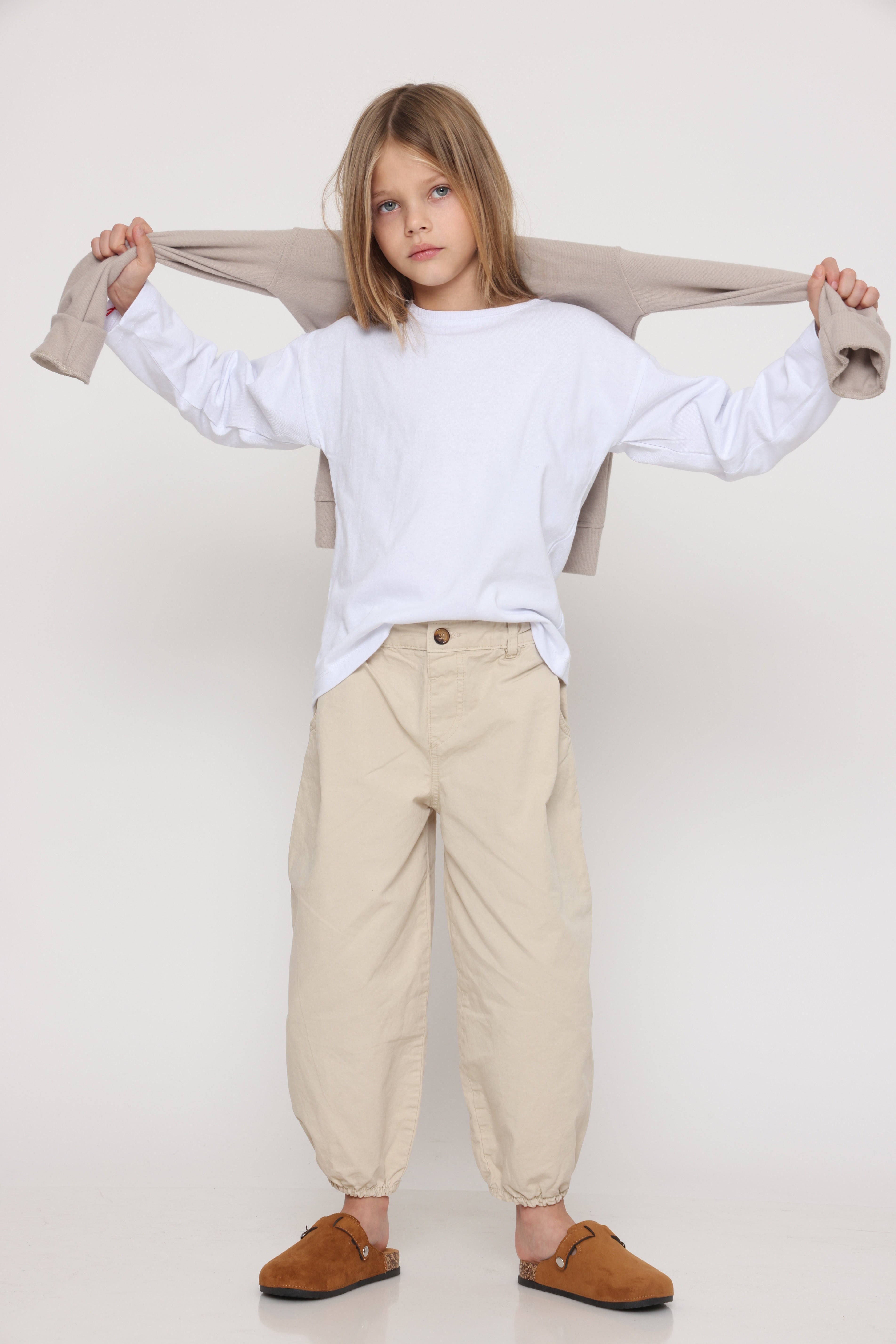 מכנס יוניסקס שמנת