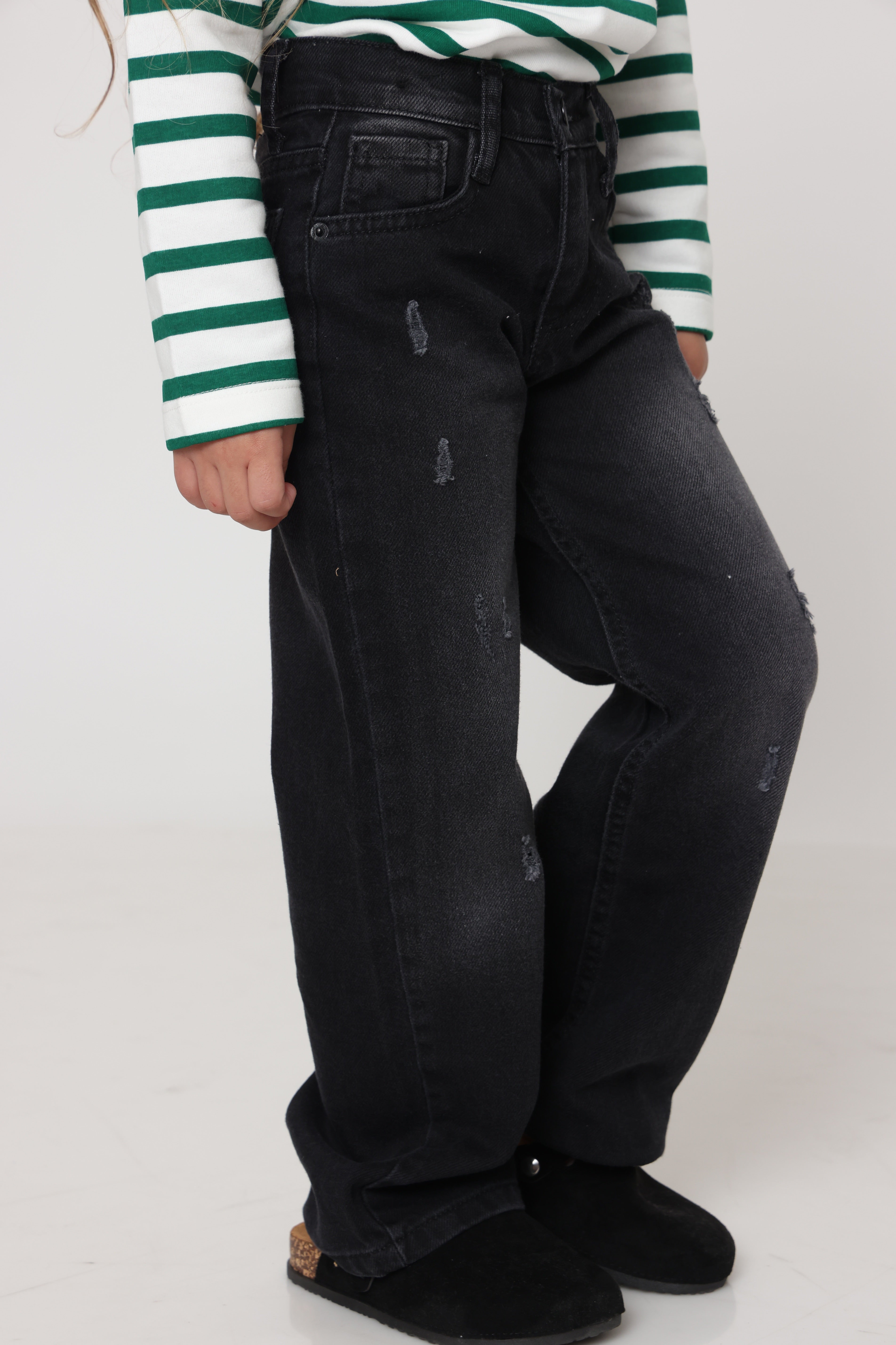 ג׳ינס loose קלאסי שחור